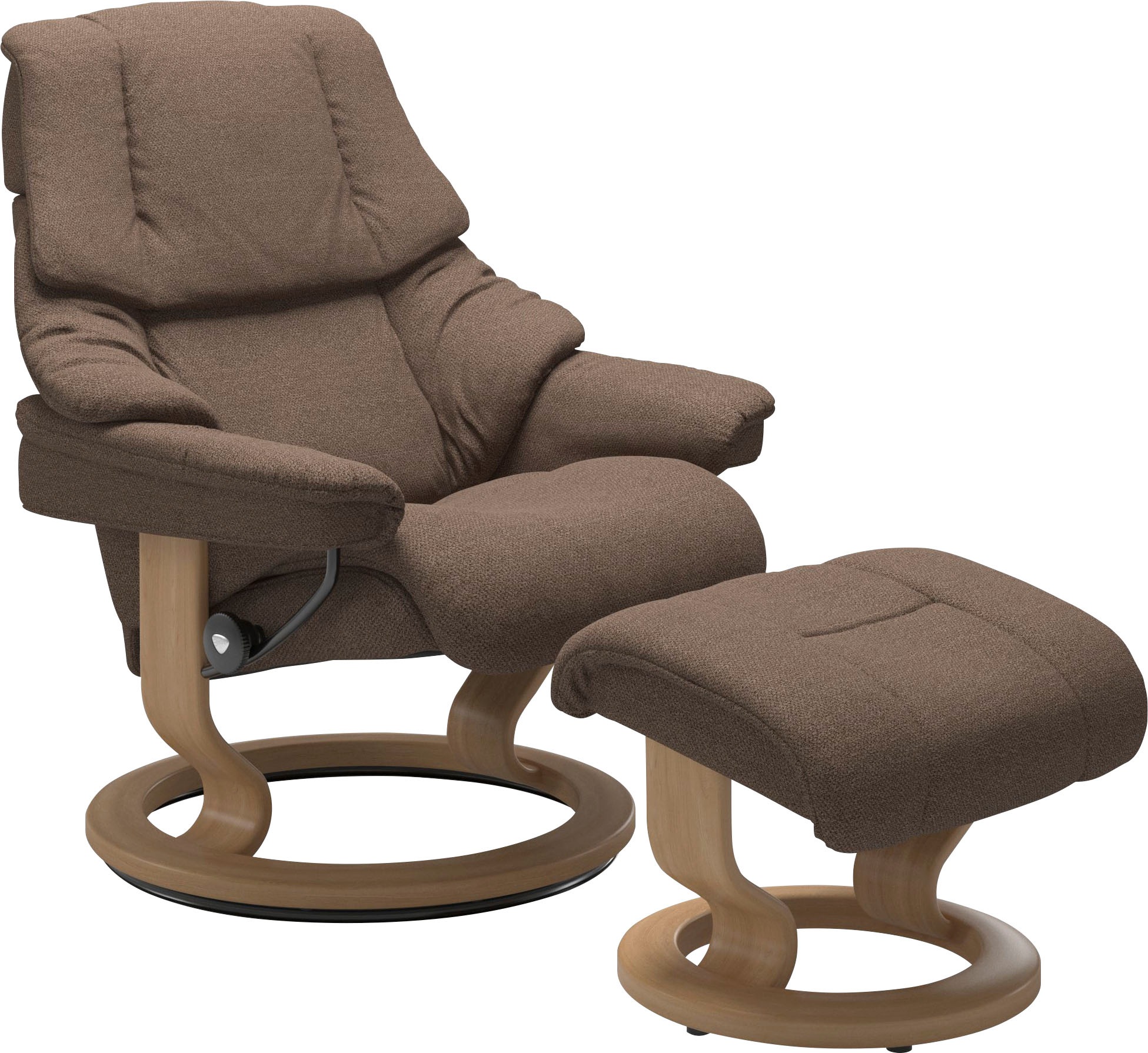 Stressless® Relaxsessel »Reno«, (Set, Relaxsessel mit Hocker), mit Hocker, günstig online kaufen
