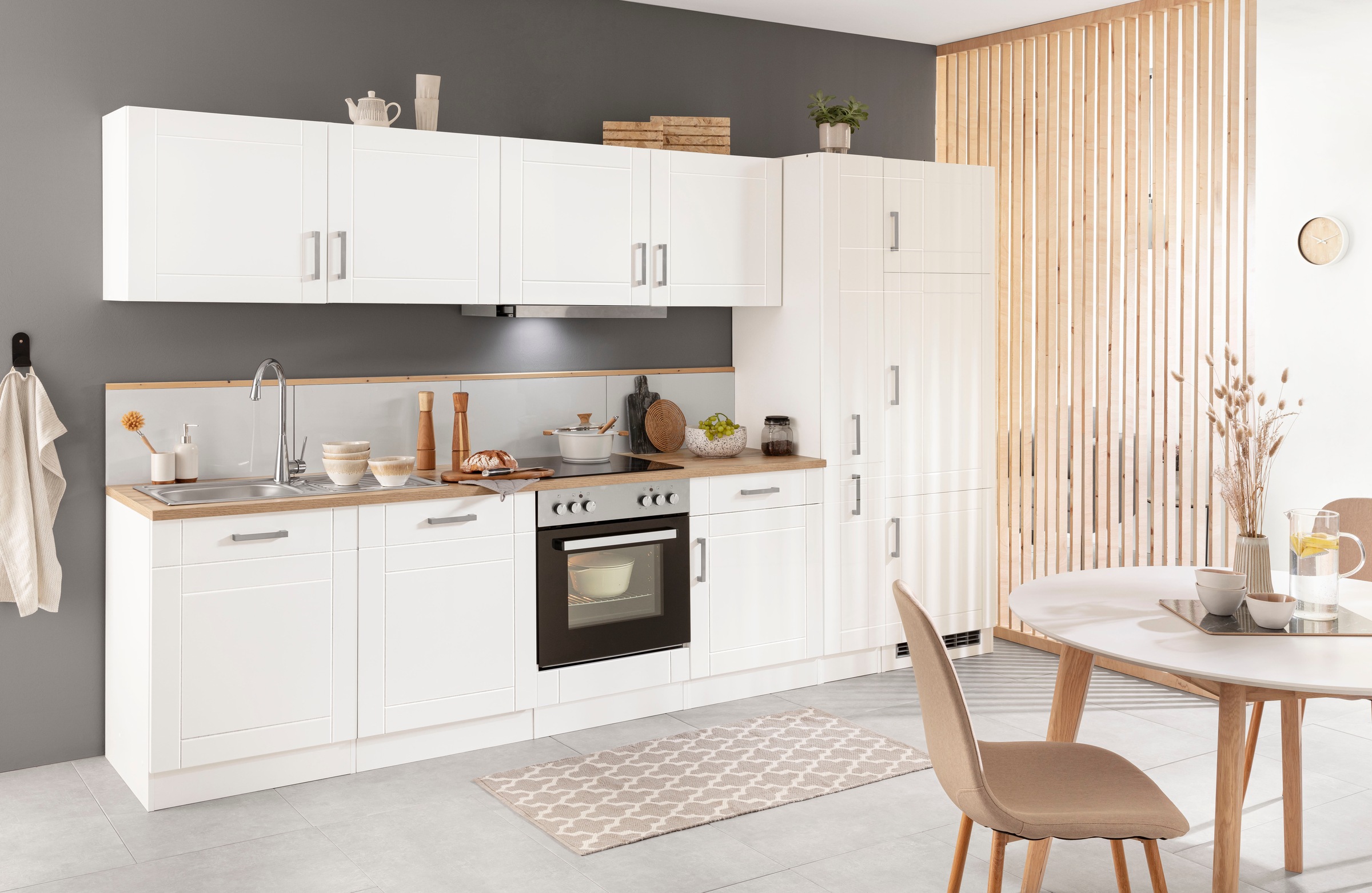 KOCHSTATION Küchenzeile »KS-Tinnum«, mit E-Geräten, Breite 330 cm günstig online kaufen