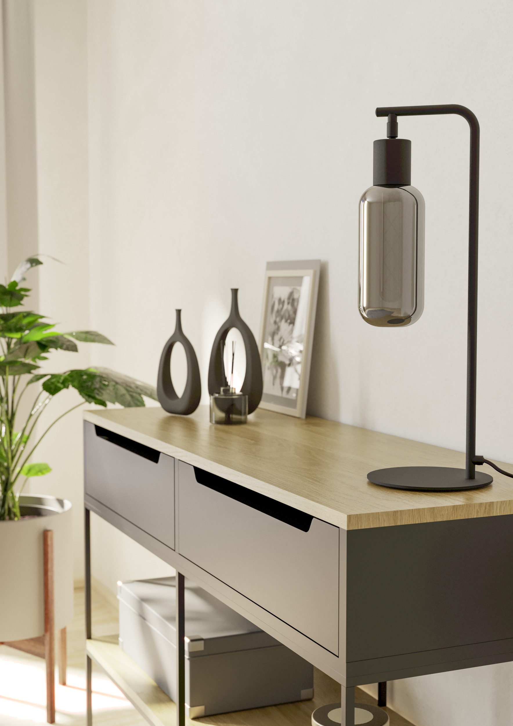 EGLO Tischleuchte »MAIONE Tischlampe - Stahl - E27 - 1X4W - IP20« E27 1 Stk günstig online kaufen