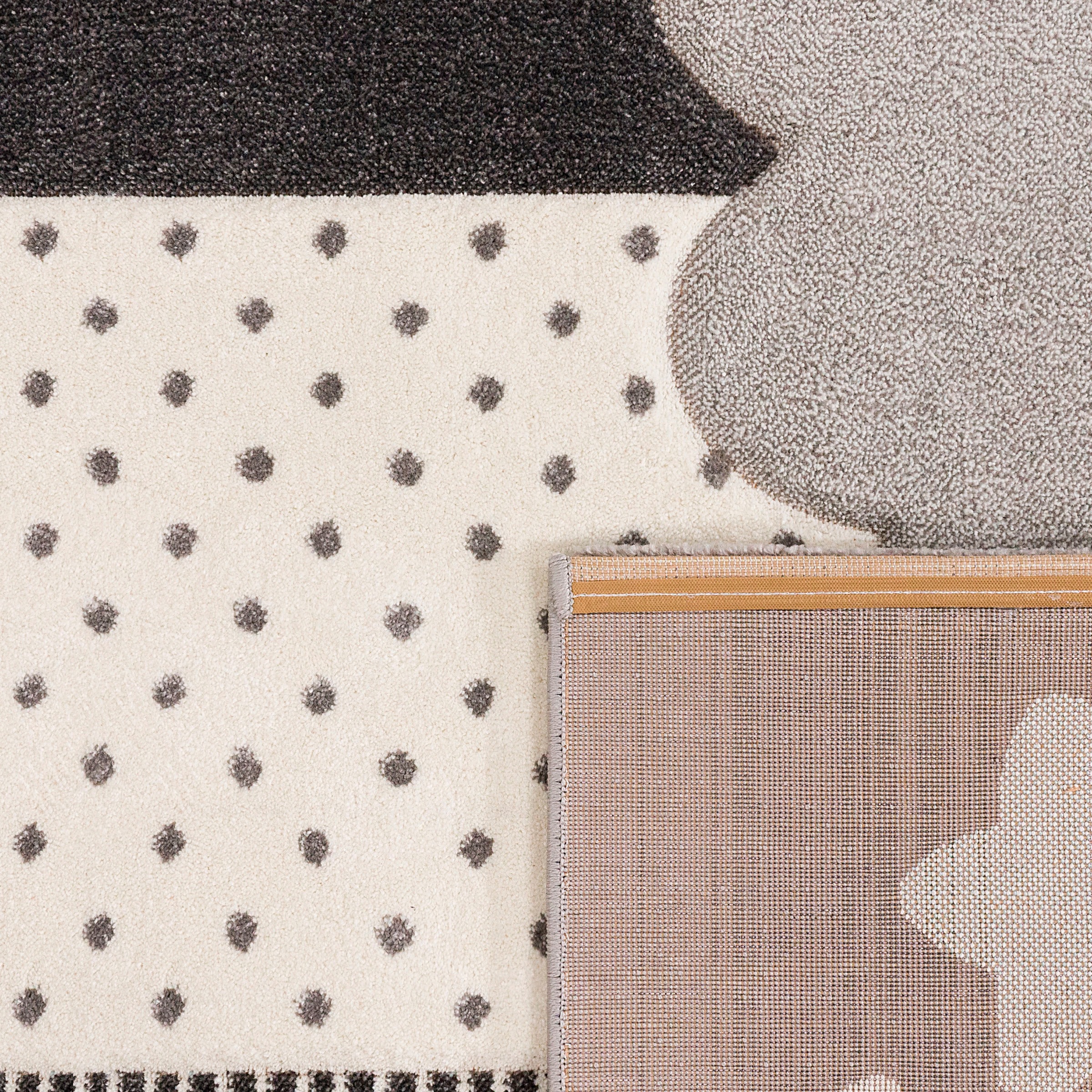Paco Home Kinderteppich »Cosmo 755«, rechteckig, 18 mm Höhe, 3D-Design, Patchwork Muster, Motiv Sterne, Wolken & Punkte, Pastell