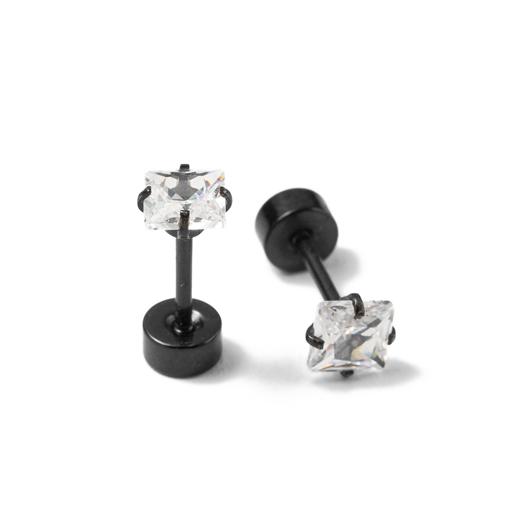 Firetti Paar Ohrstecker »Schmuck Geschenk Edelstahl Ohrschmuck Ohrringe Solitär« Made in Germany - mit Zirkonia (synth.)