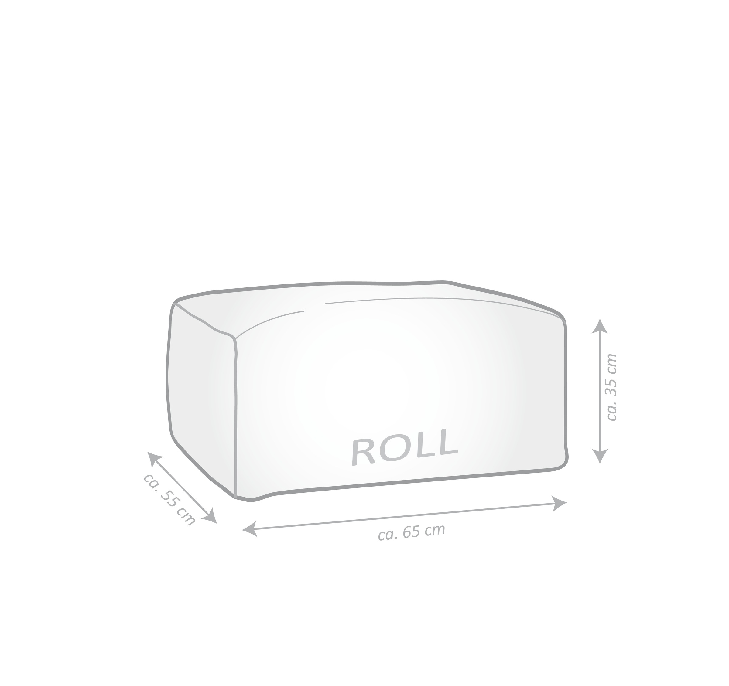 Magma Heimtex Sitzsack »SANTORIN Roll«, (1 St.)