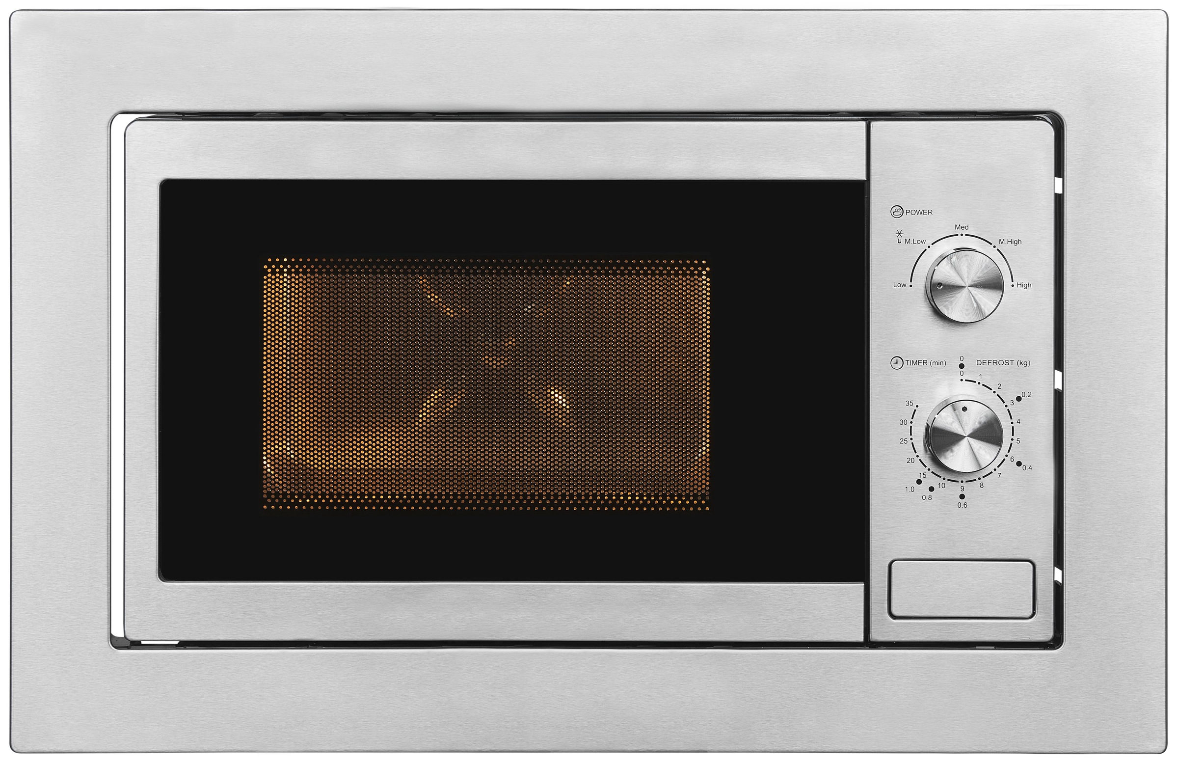 EXQUISIT Einbau-Mikrowelle »EMW10-020« Mikrowelle 1300 W inox