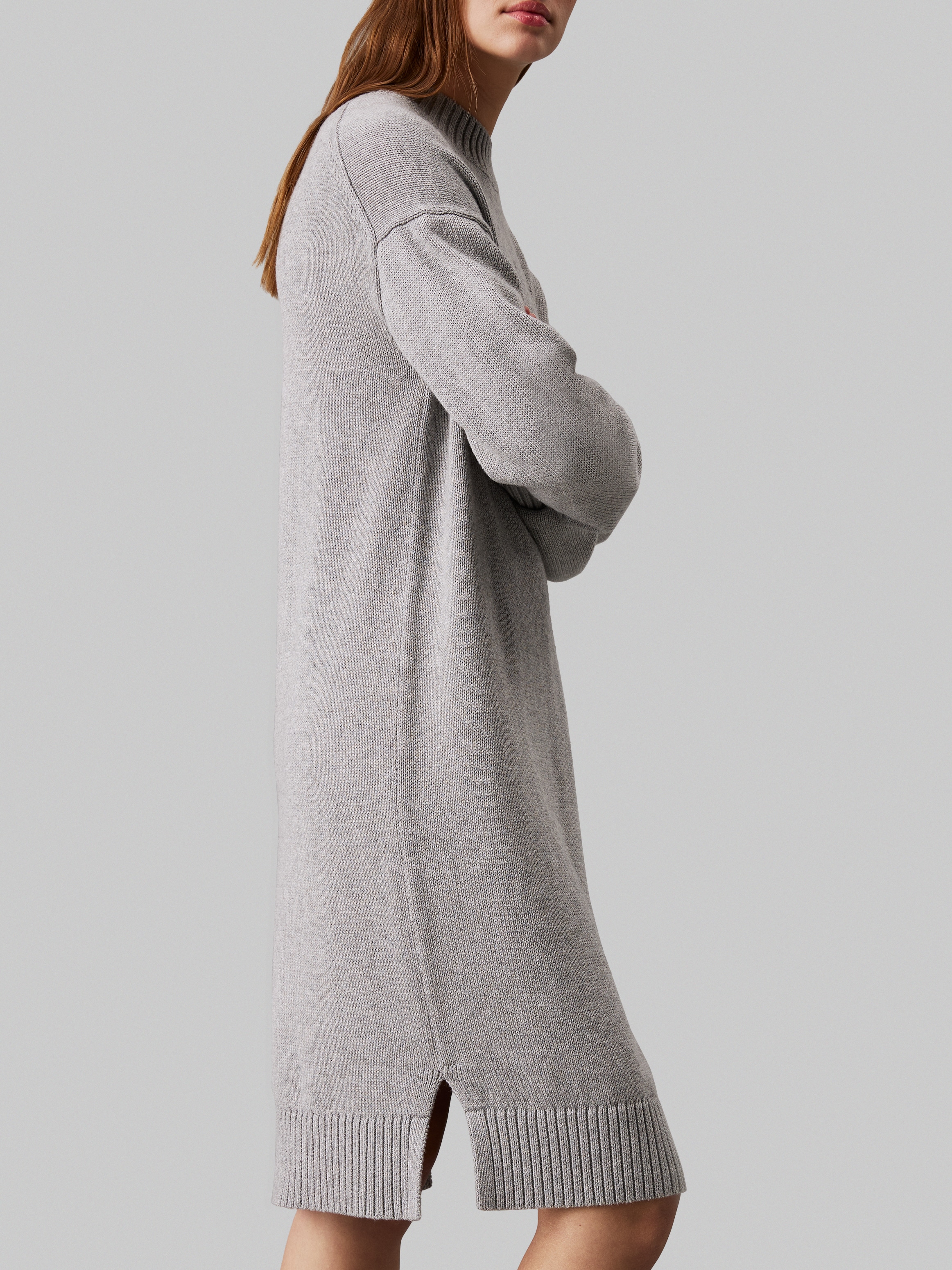 Calvin Klein Jeans Sweatkleid »CK INTARSIA LOOSE SWEATER DRESS«, mit Logostickerei