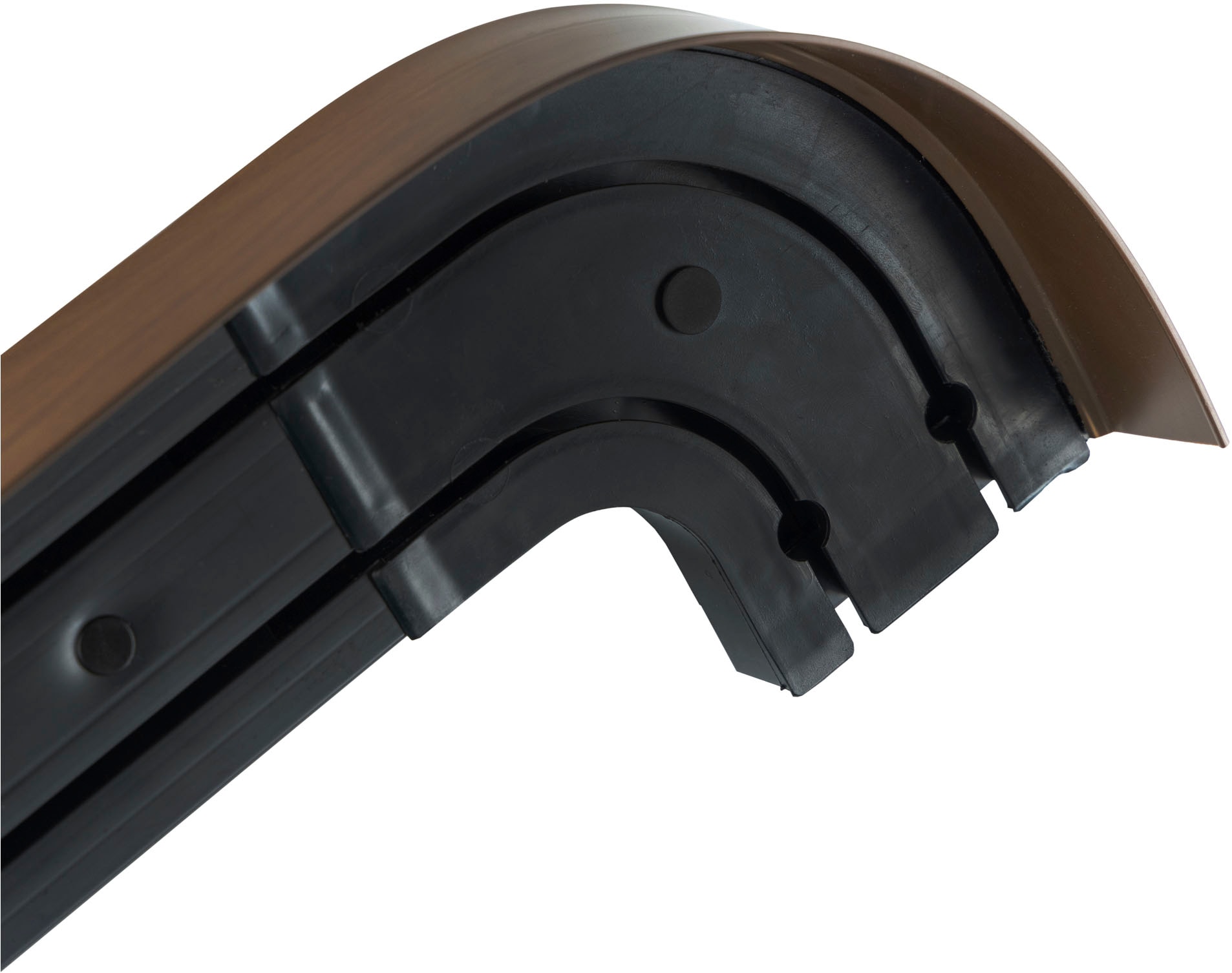 SN DECO GROUP Vorhangschiene »SH2«, 2 läufig-läufig, Fixmaß, Set 2-läufig, inkl. Rundbögen, Blende 7,5 cm, vorgebohrt, Innenlauf