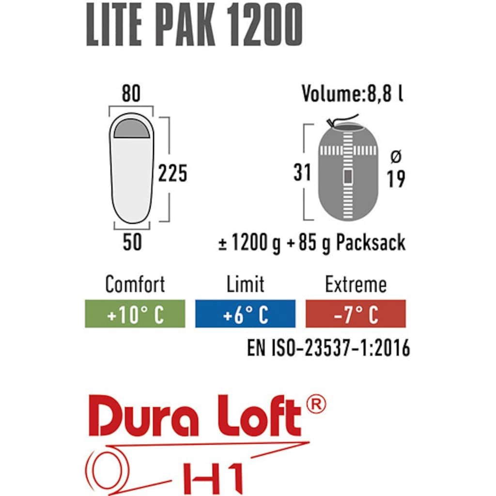 High Peak Mumienschlafsack »Lite Pak 1200«