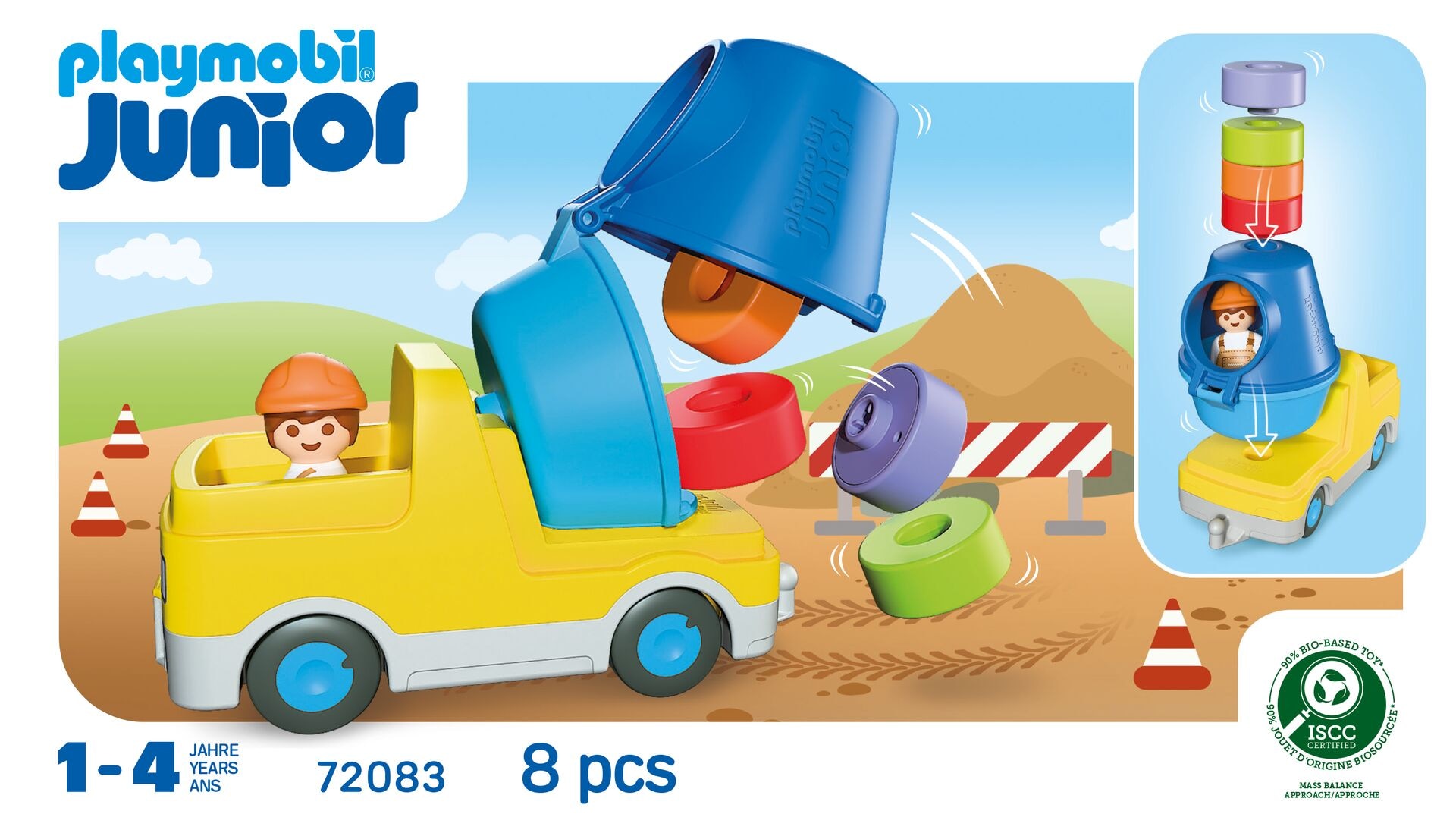 Playmobil® Konstruktions-Spielset »Betonmischer (72083), JUNIOR« Made in Europe