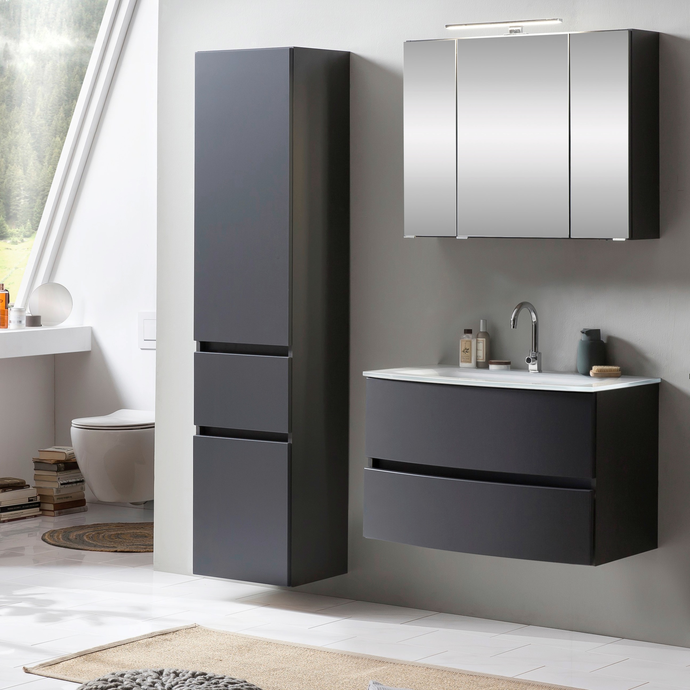 welltime Badezimmer-Set »Kaunas« Set, 3 Stk. tlg. günstig online kaufen