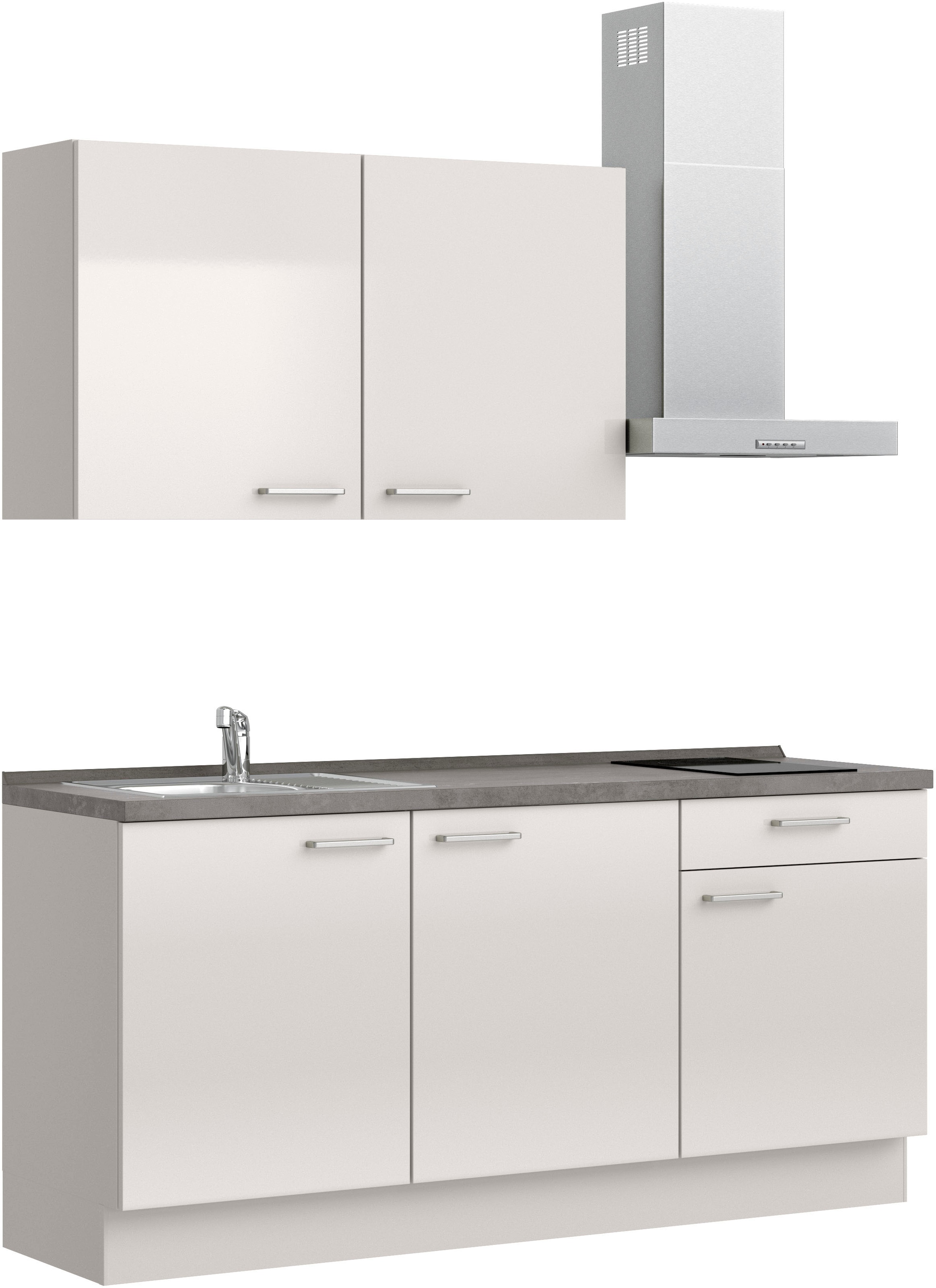 nobilia® Küchenzeile »"Flash I"«, vormontiert, Ausrichtung wählbar, Breite 180 cm, wahlw. mit E-Geräten