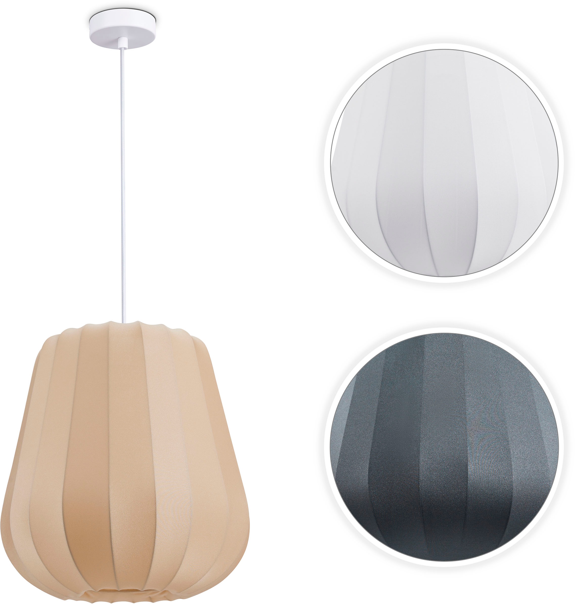 Paco Home Pendelleuchte »HUGO PD1«, 1 flammig, Leuchtmittel E27   ohne Leuc günstig online kaufen