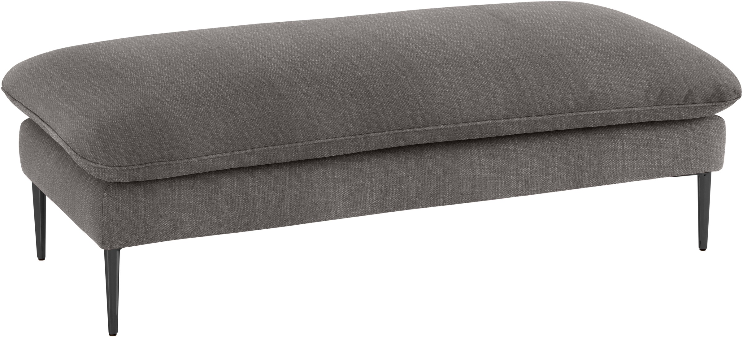 W.SCHILLIG Hocker »enjoy&MORE«, Füße schwarz pulverbeschichtet, Breite 151 cm