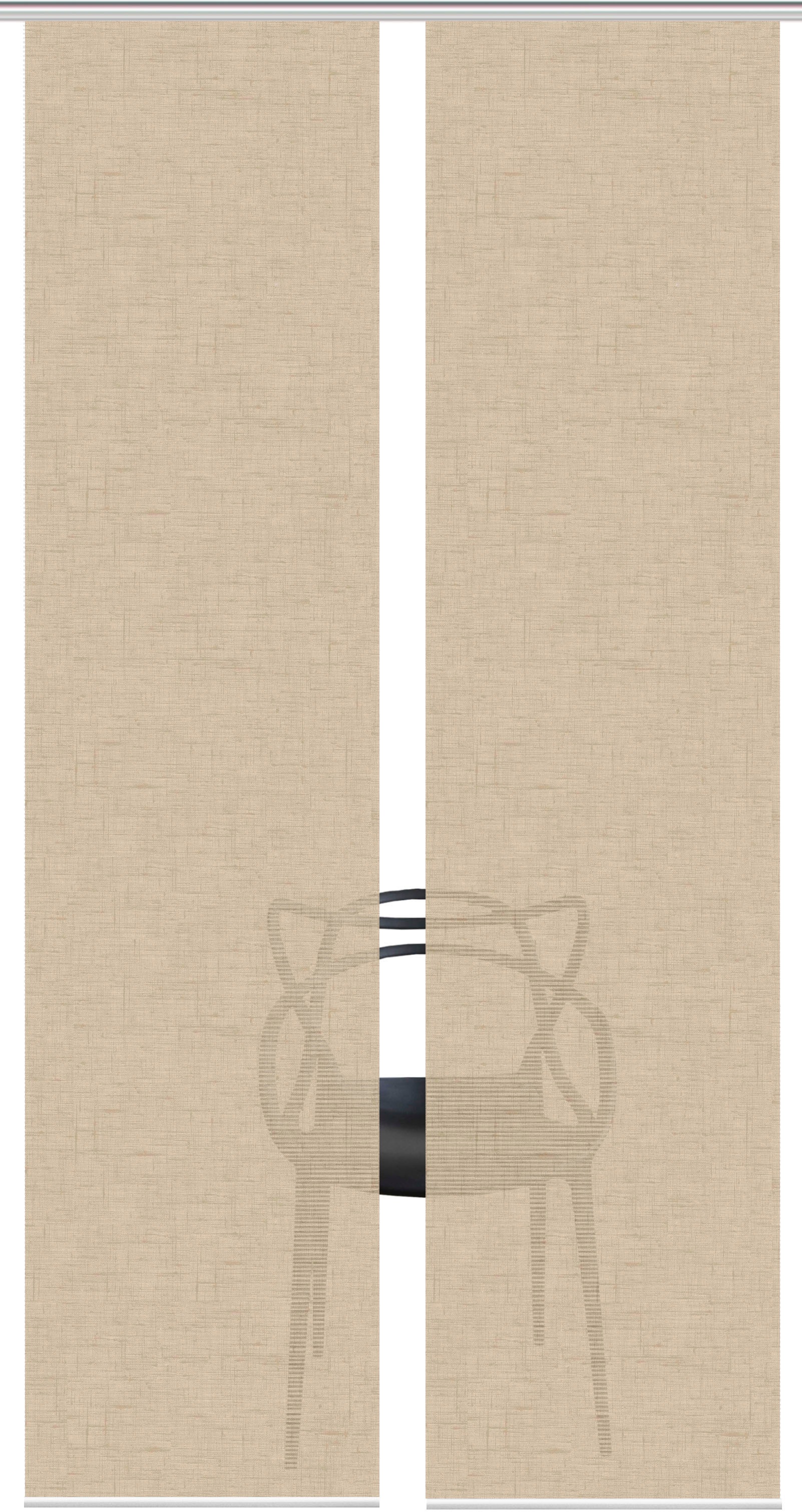 Vision S Schiebegardine »PIVE 2er SET« Paneelwagen 2 Stk. tlg. Schiebevorhang Digidruck 2er Set PIVE