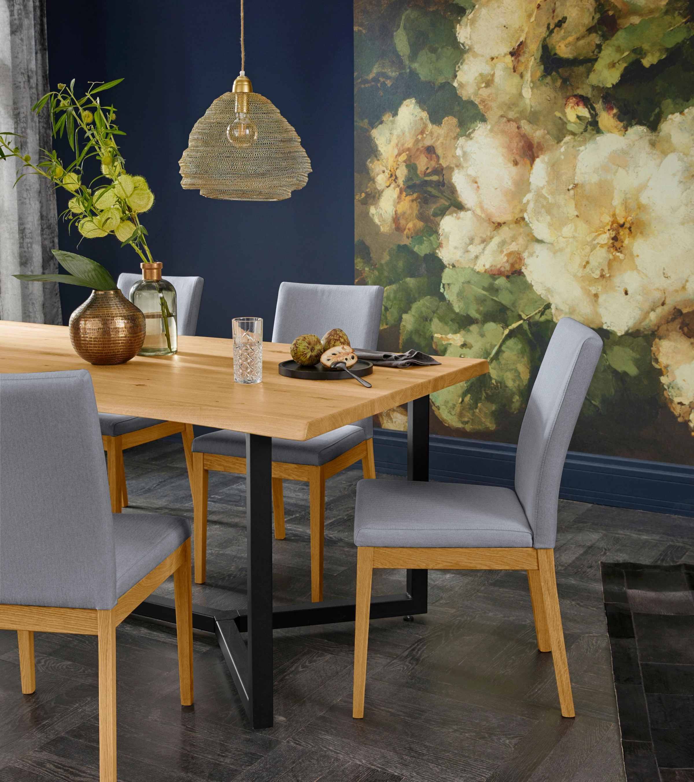 Home affaire Stuhl »Dendres«, (Set), 2 St., Feinstruktur