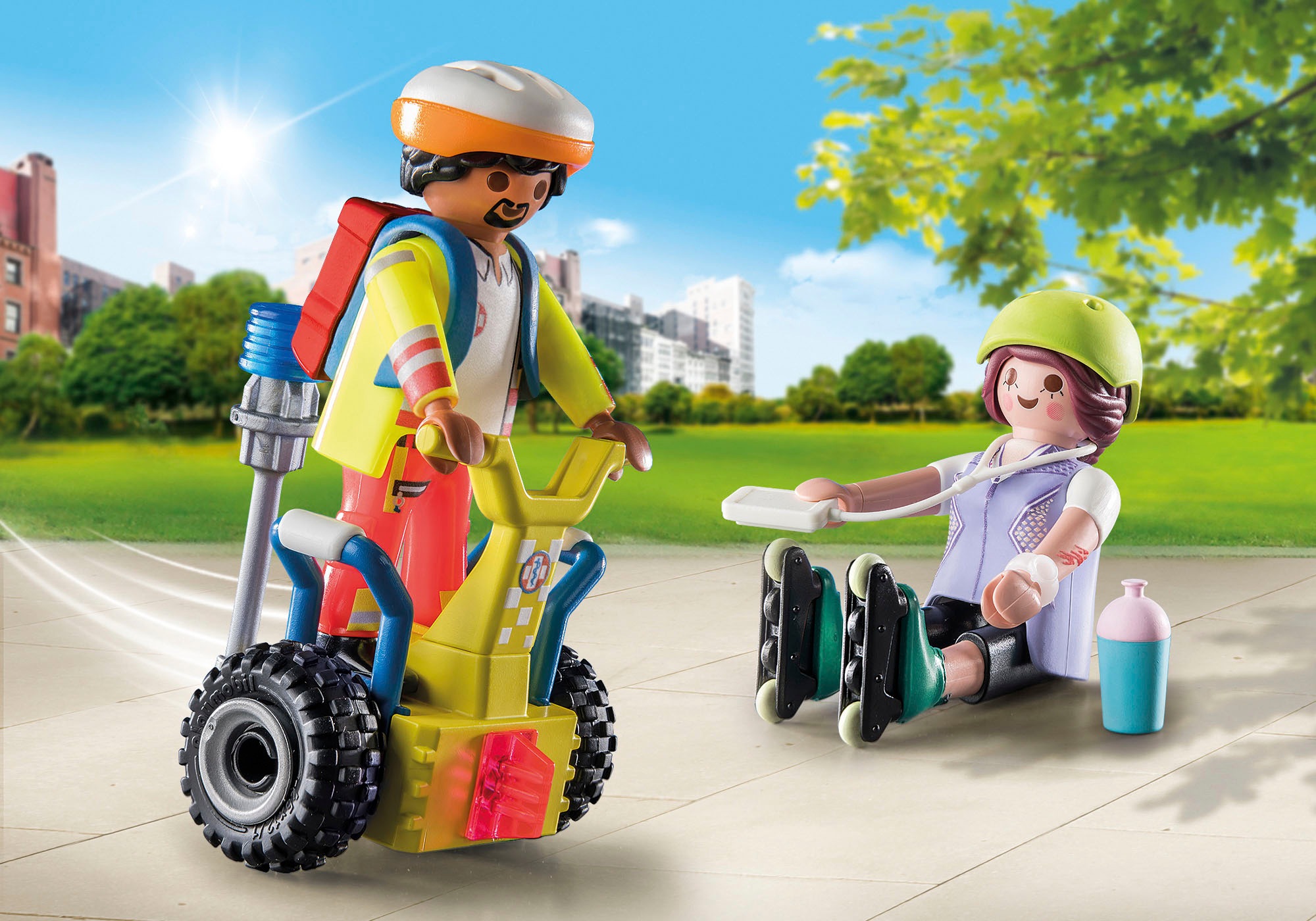 Playmobil® Konstruktions-Spielset »Starter Pack, Rettung mit Balance-Racer (71257), My City Life«, (34 St.), Made in Europe