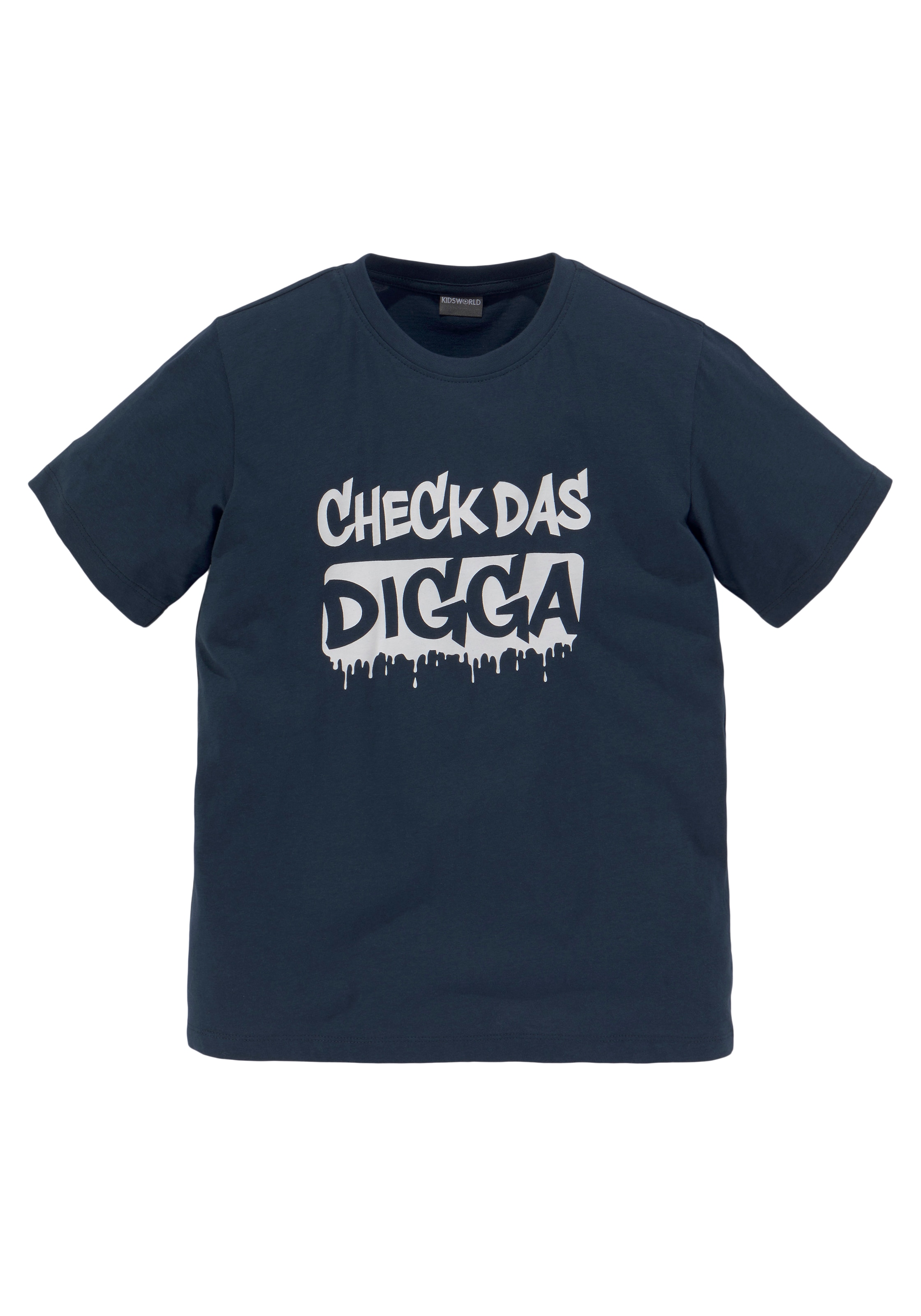 T-Shirt DIGGA«, Sprücheshirt bestellen »CHECK Jungen KIDSWORLD online für DAS