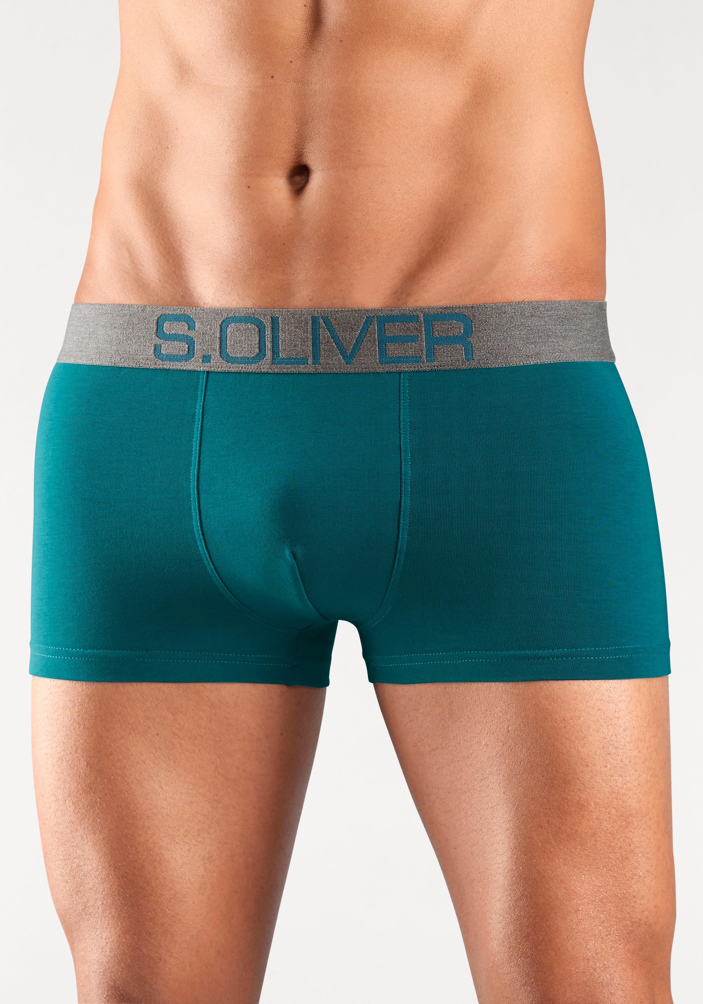 s.Oliver Hipster, (Packung, 4 St.), knapp sitzende Boxershorts für Herren aus Baumwoll-Mix