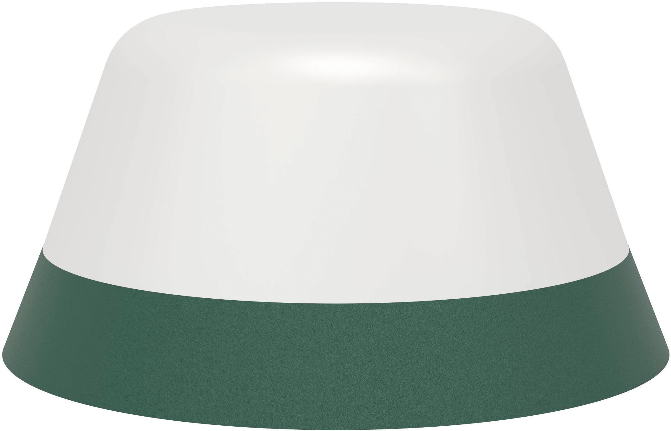 EGLO Tischleuchte »Meggiano Tischlampe, kabellos, aufhängbarer Lampenschirm, IP54, Lampe« LED-Modul 1 Stk. RGB | Warmweiß Tischleuchte - H32 x Ø15 cm - grün - 1X1,5W;1X0,8W inkl.