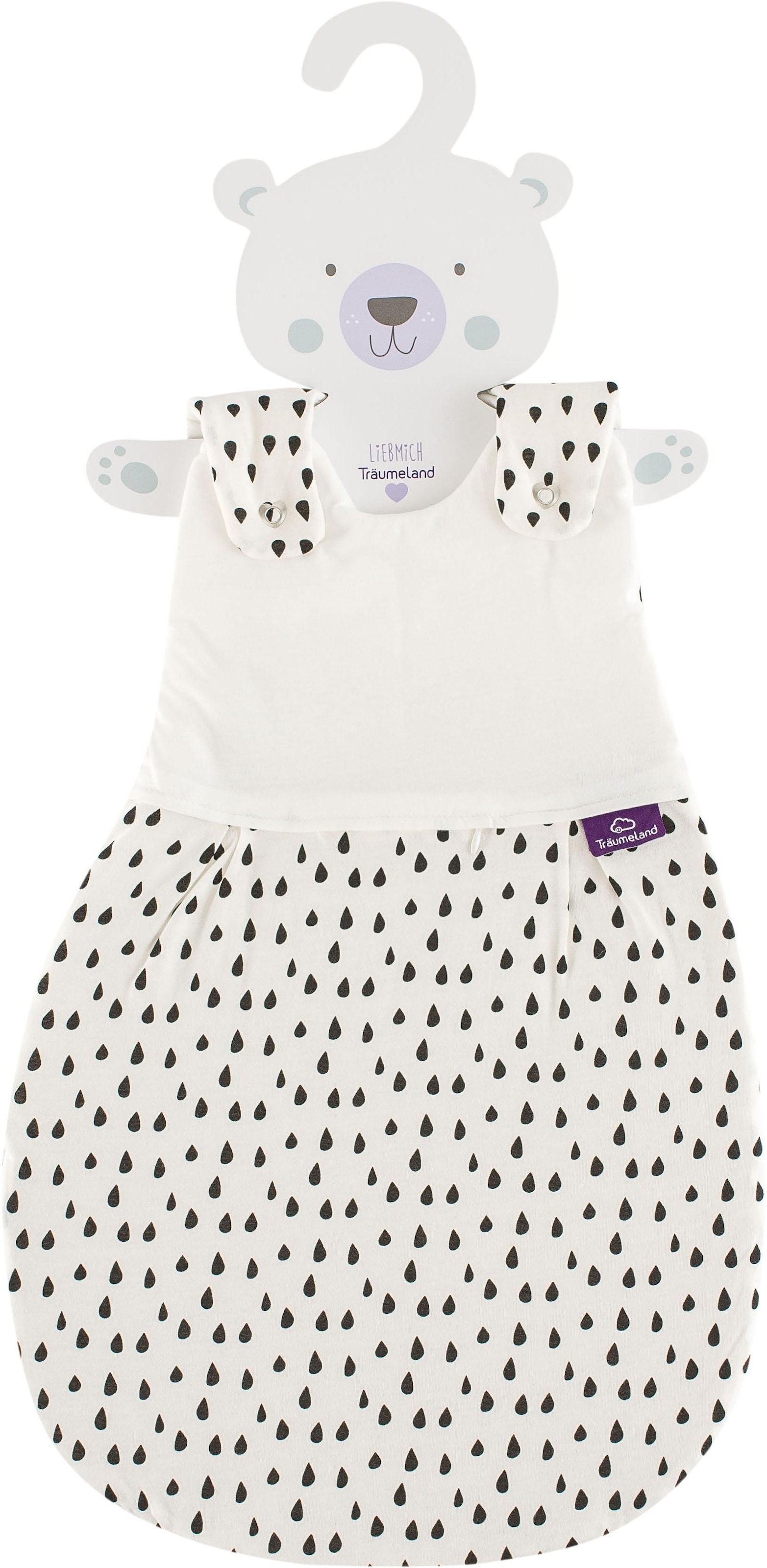 Träumeland Babyschlafsack »Set Tropfen schwarz«, (Packung, 3 tlg., 3er-Pack)