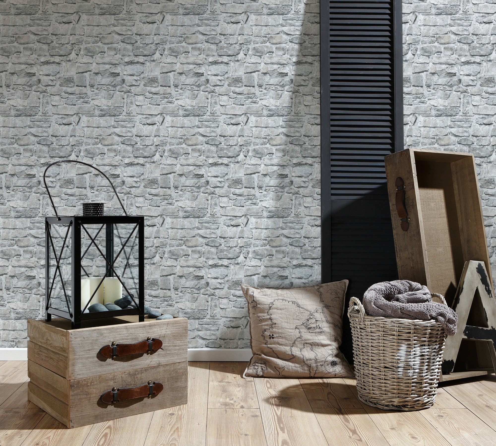 A.S. Création Vliestapete »Decoro«, gemustert-Motiv-abstrakt, Tapete Stein Tapeten Wohnzimmer Schlafzimmer Küche modern Design Optik