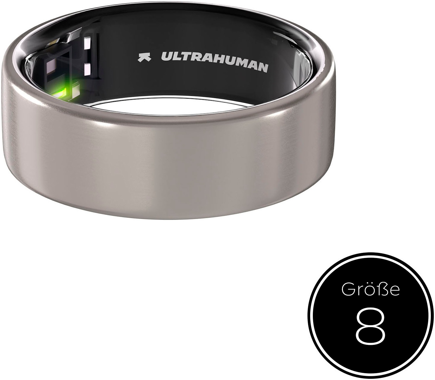 ULTRAHUMAN Activity Tracker »Ring AIR - Größe 8« grau + Raw Titanium