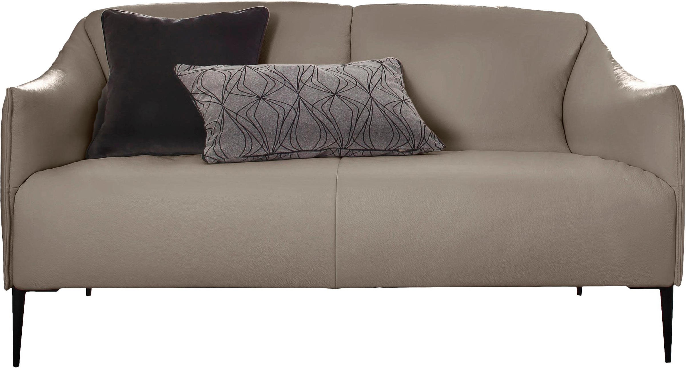 W.SCHILLIG 2-Sitzer »sally« mit Metallfüßen in Schwarz pulverbeschichtet, Breite 154 cm