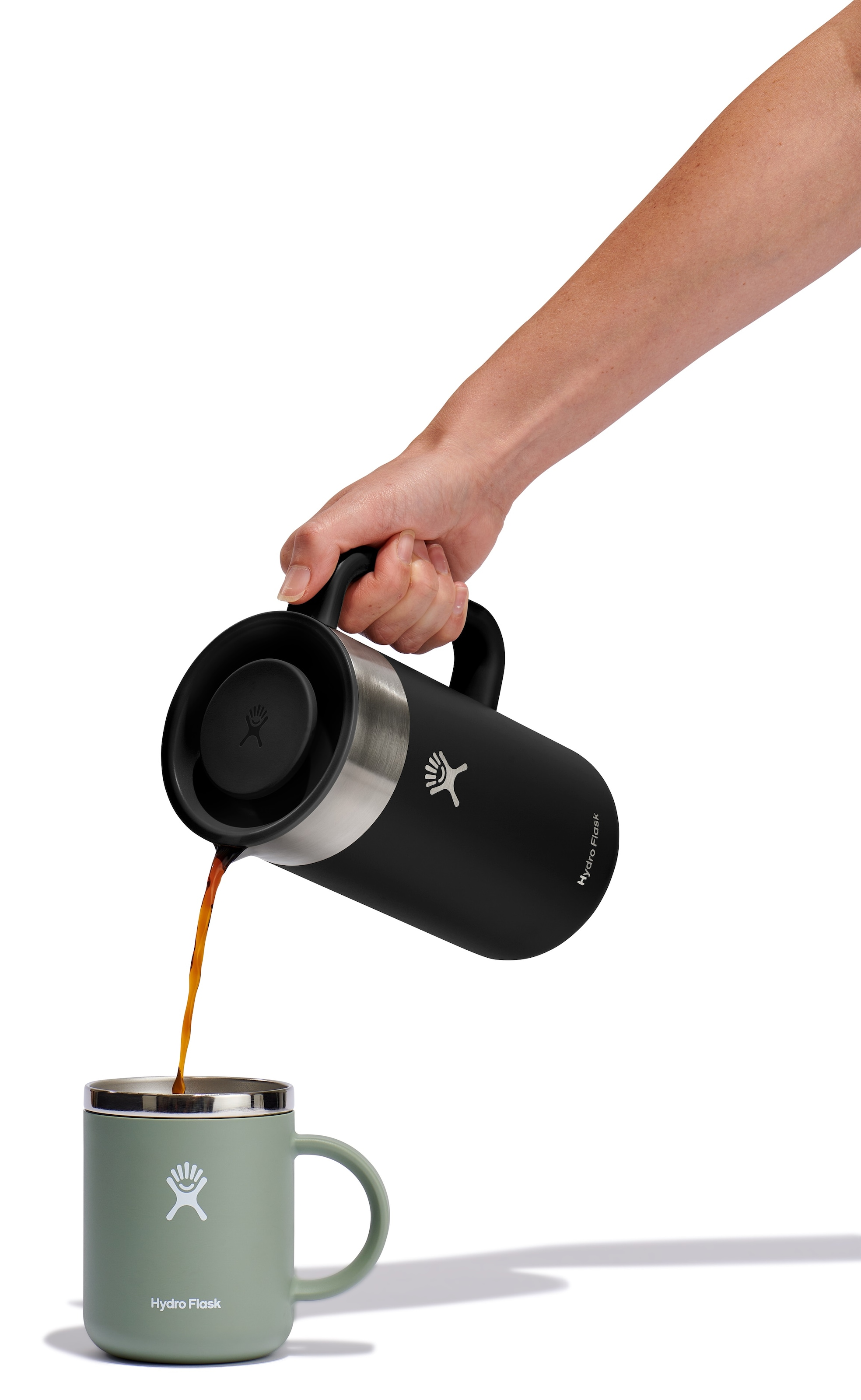Hydro Flask Kaffeebereiter »32 oz (946 ml) Insulated French Press« 0,95 l Kaffeekanne Edelstahlfilter Thermobecher inkl. Maschenfilter und Steckdeckel