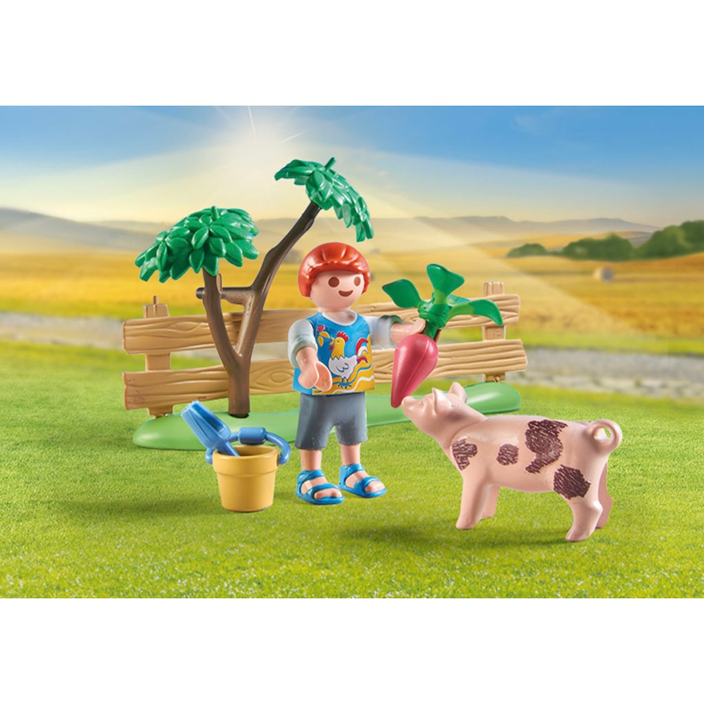 Playmobil® Konstruktions-Spielset »Idyllischer Gemüsegarten bei den Großeltern (71443), Country«, (69 St.)
