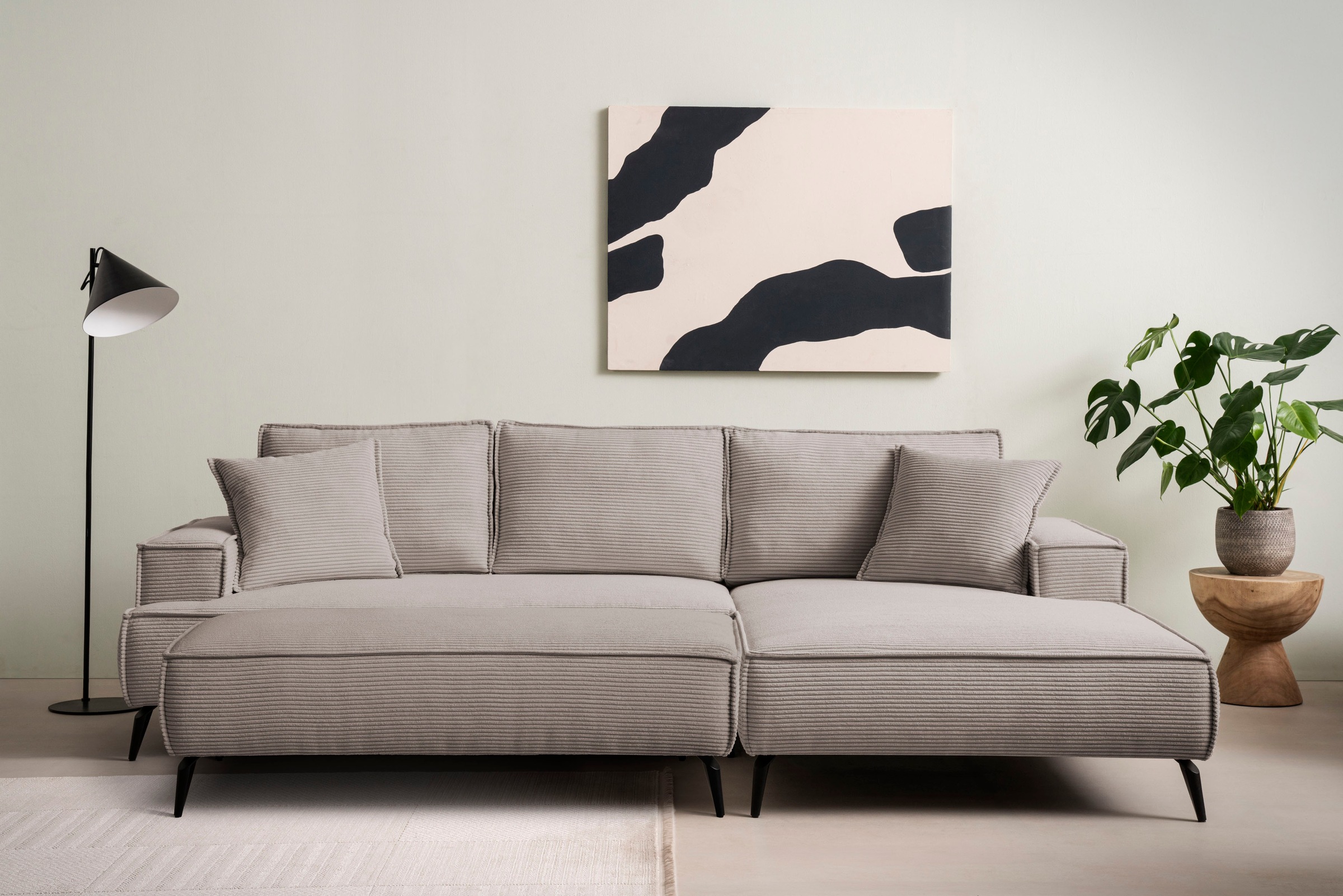 Home affaire Sitzgruppe »TVINNU, Polsterecke L-Form, Schlaffunktion, mit Ho günstig online kaufen