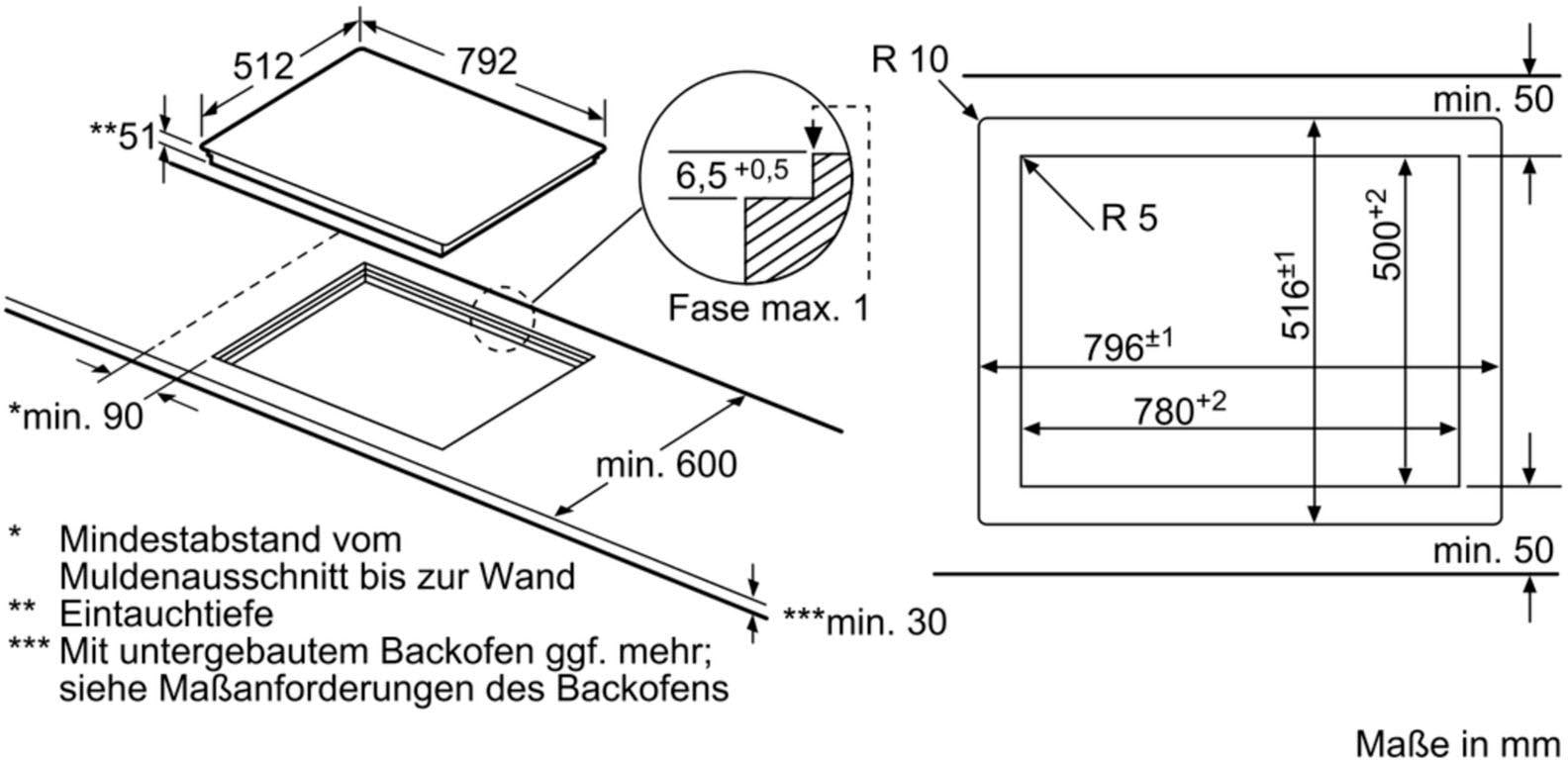 NEFF Elektro-Kochfeld von SCHOTT CERAN® »T18PT16X0«, T18PT16X0, mit intuitiver Twist Pad® Bedienung