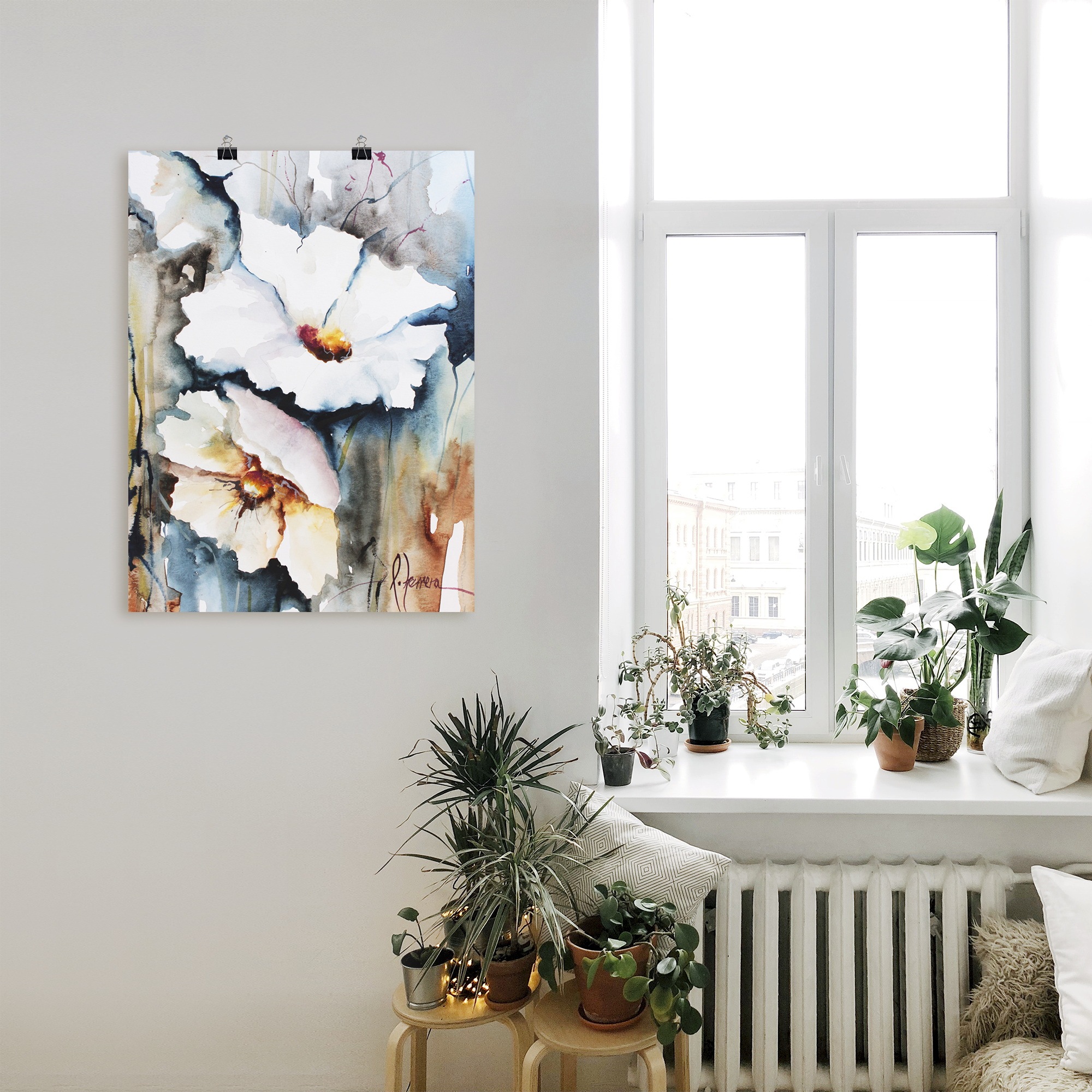 Artland Wandbild »Aquasblüten II«, Blumen, (1 St.), als Alubild, Outdoorbild, Leinwandbild, Poster in verschied. Größen