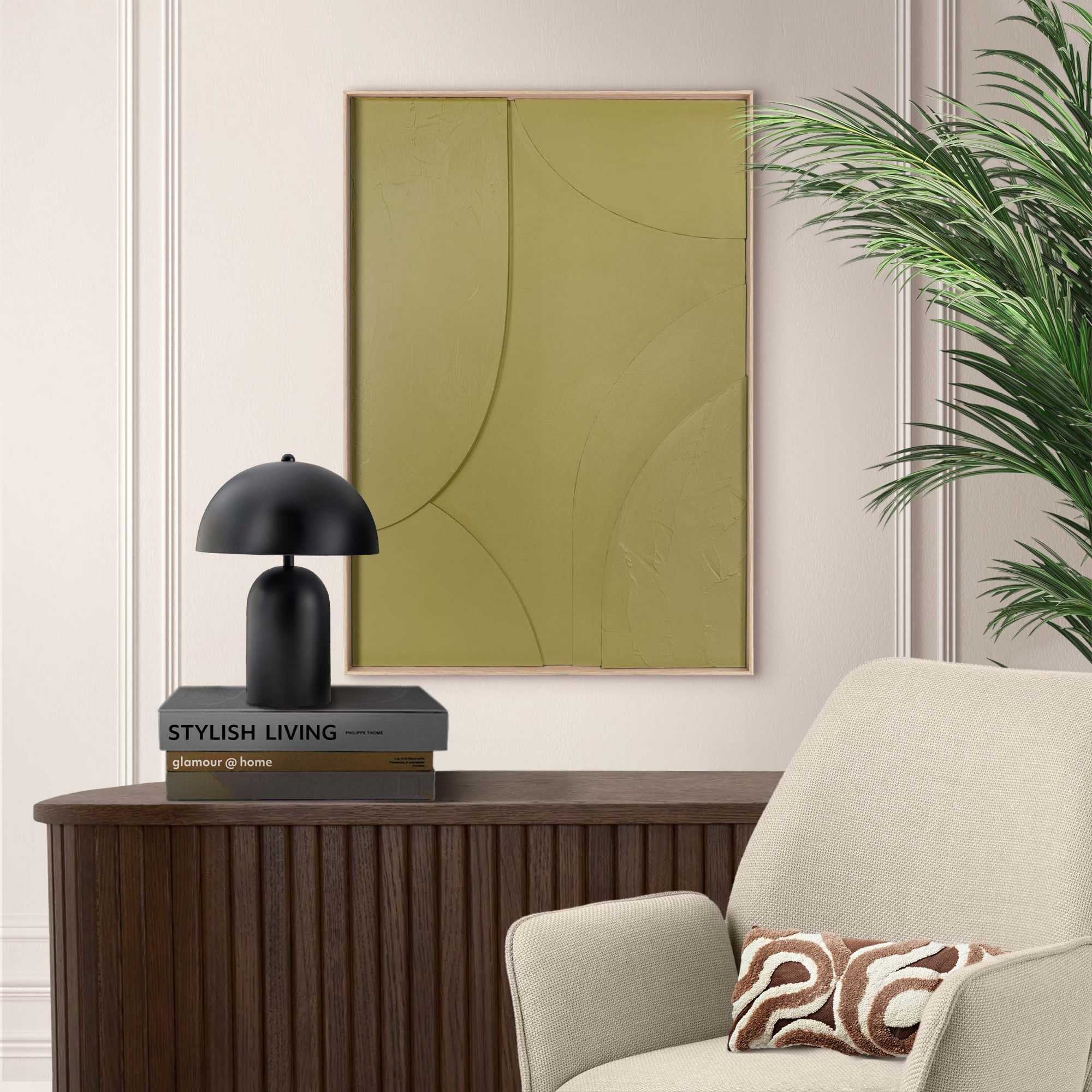 Reinders! Wandbild »Terrace vintage green« Home Office - Grün - MDF - Abstr günstig online kaufen