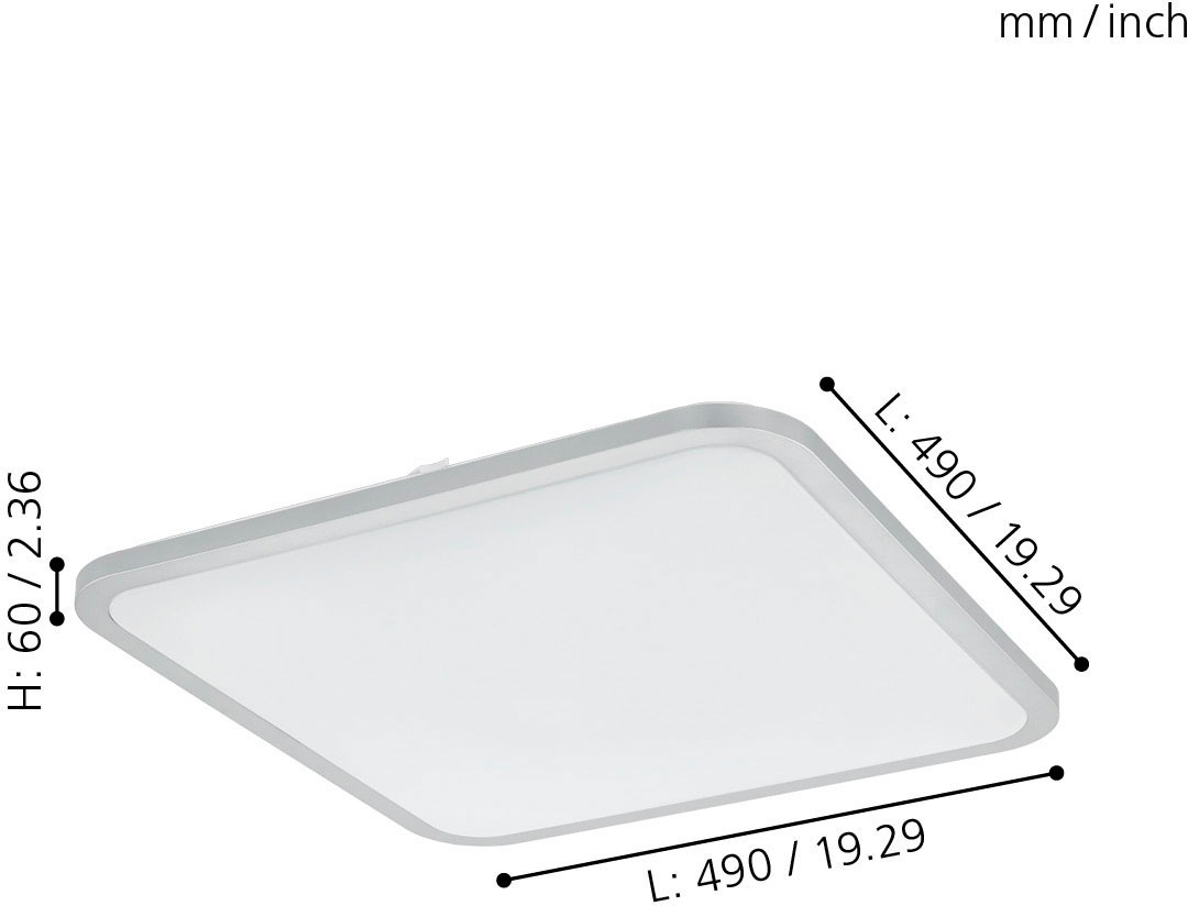 EGLO Deckenleuchte »COGOLETO«, 1 flammig, Leuchtmittel LED-Board   LED fest günstig online kaufen