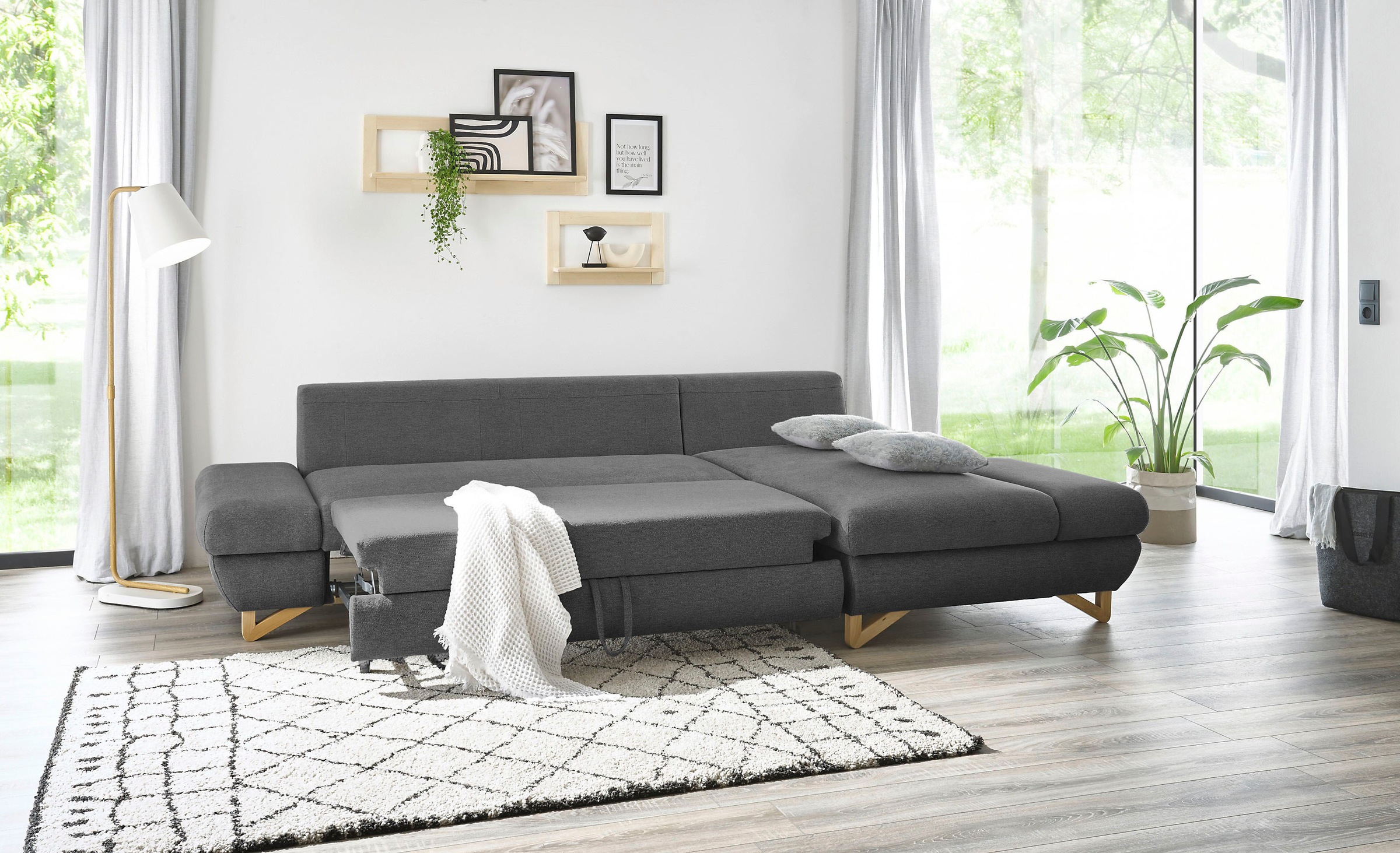 INOSIGN Schlafsofa »City/Giron«, komfortable Bettfunktion (Liegefläche 245 x 138 cm), sowie Bettkasten