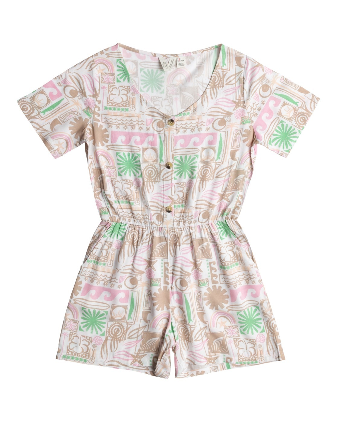 ROXY Playsuit »Hey Soul Sister« White Totally Iconic Rg 10 10 Material: Bedruckter Stoff aus Viskose [125...