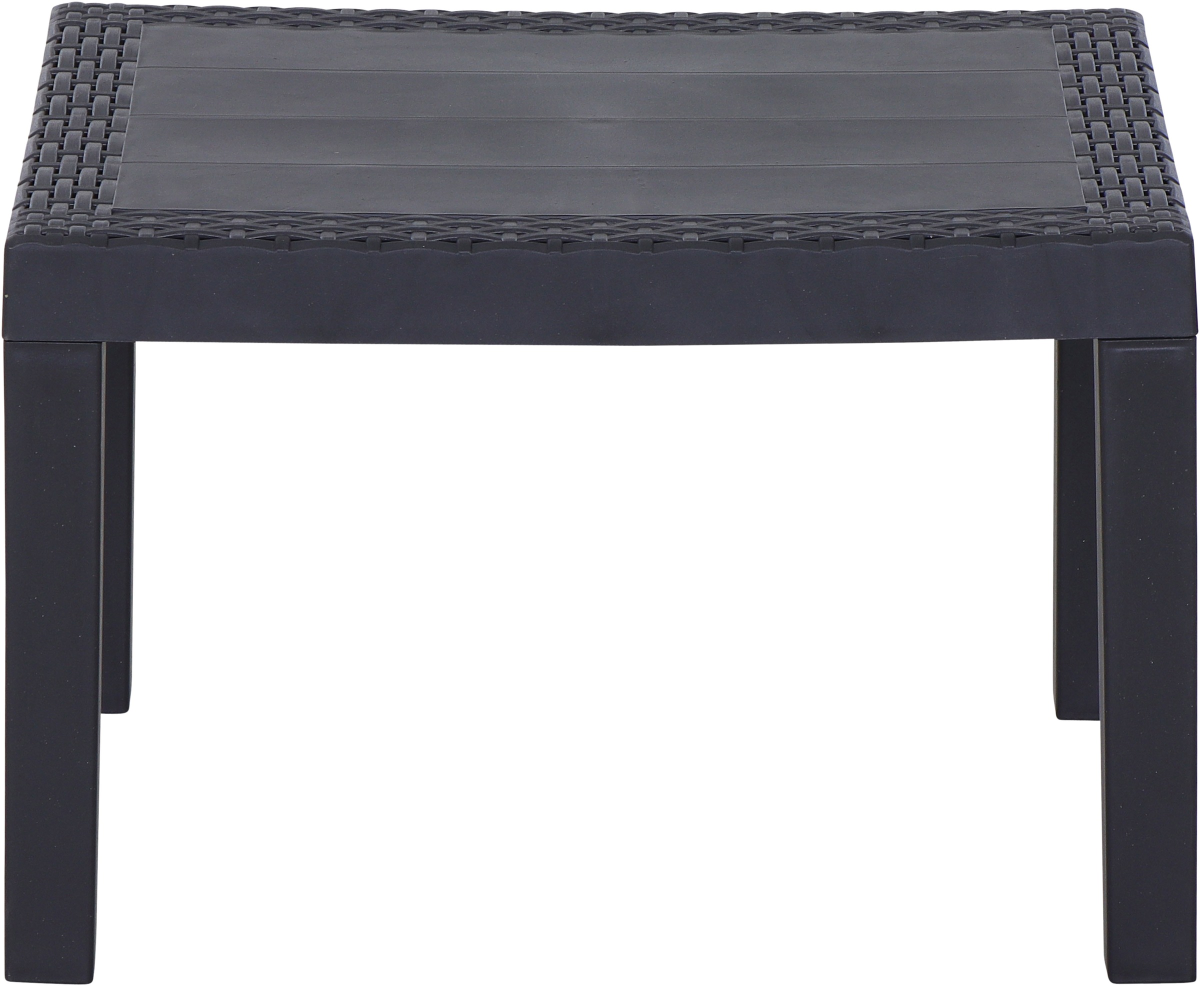 Progarden Balkonset »Kraka« Set, 3 tlg. anthrazit, inkl. Kissen, Outdoor Kunststoff-Lounge-Set