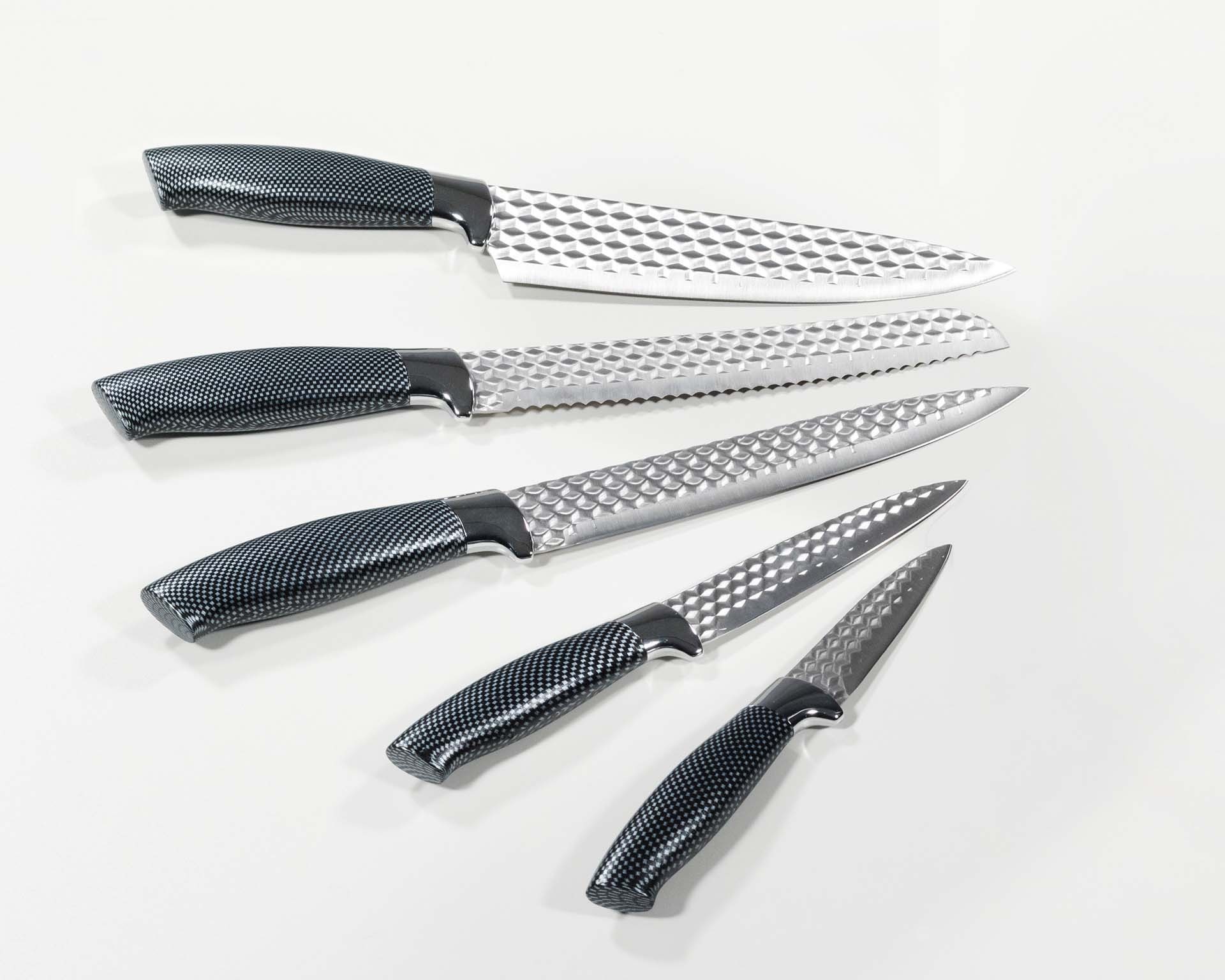 KING Messer-Set 5 tlg.), Rautenstruktur mit auf (Set, Rechnung kaufen »CARBON Klingen DIAMOND«