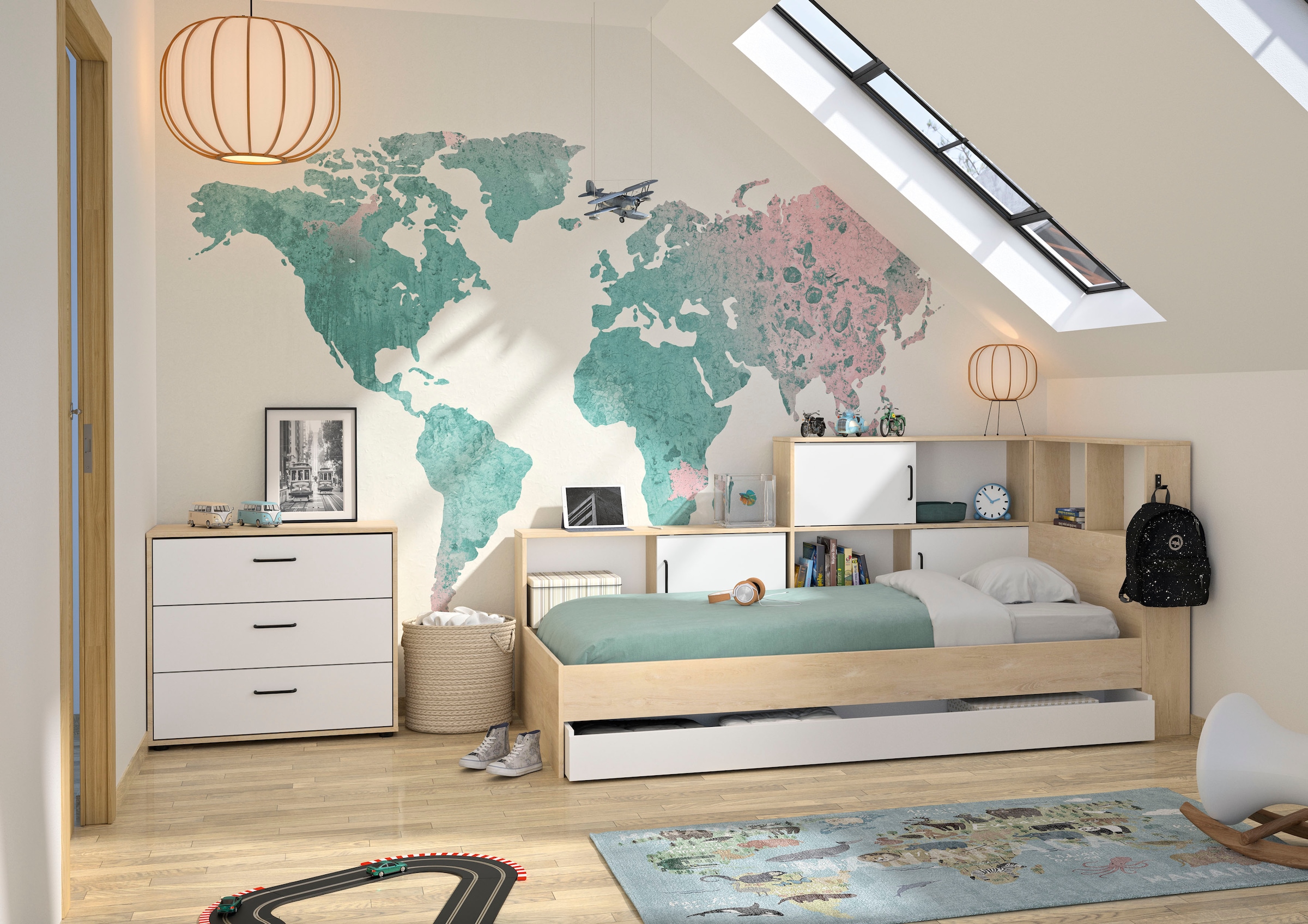 Gami Schlafzimmer-Set Ideal für Kinder und Jugendzimmer