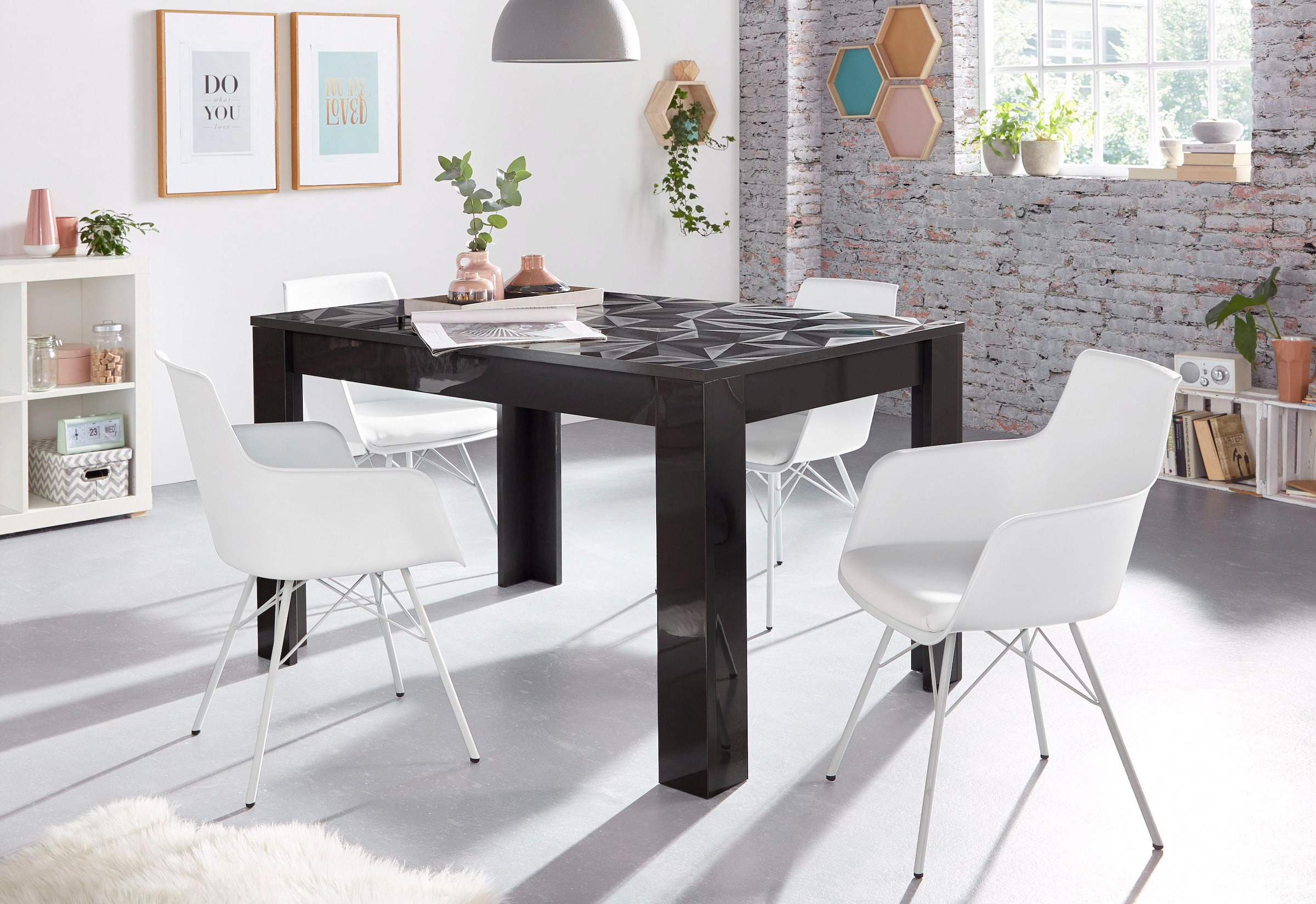 INOSIGN Esstisch »Prisma«, Breite 137 - 185 cm