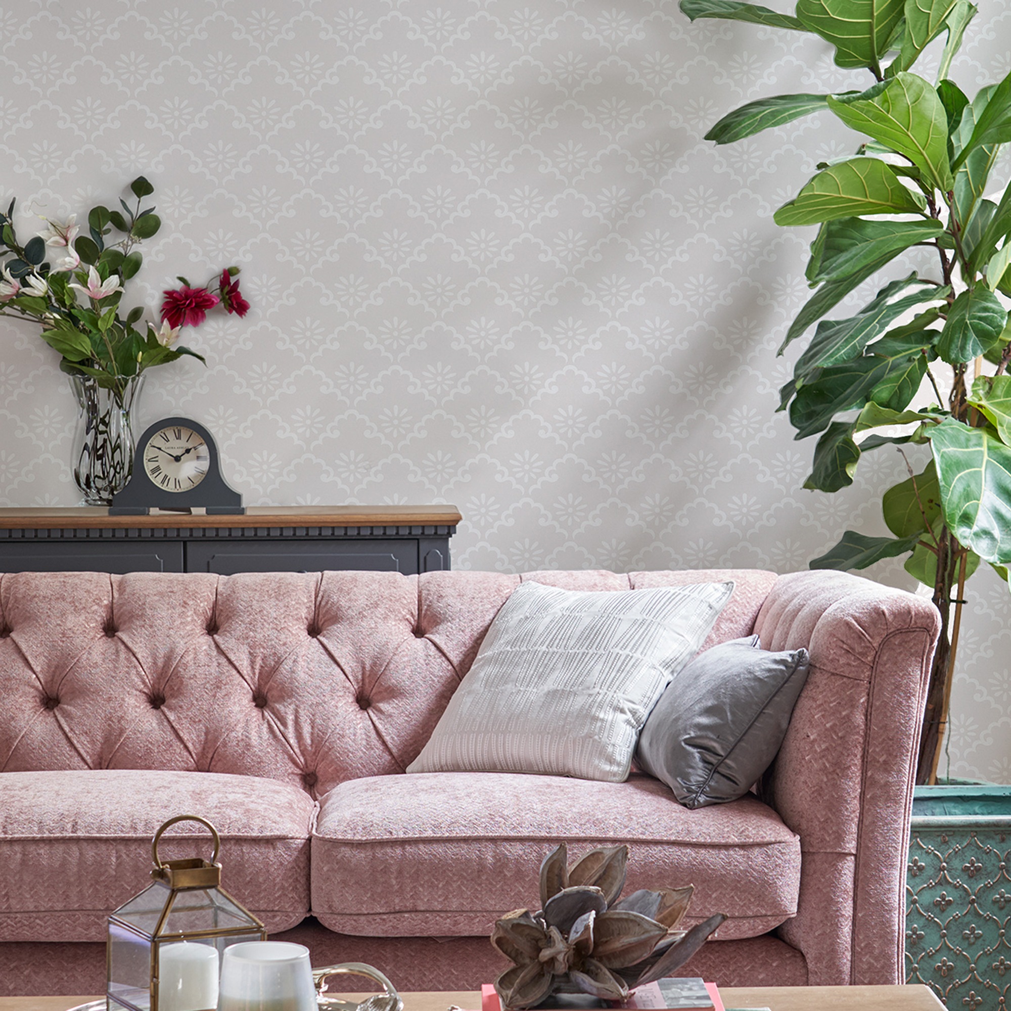 LAURA ASHLEY Vliestapete »Coralie«, 10mx52cm günstig online kaufen