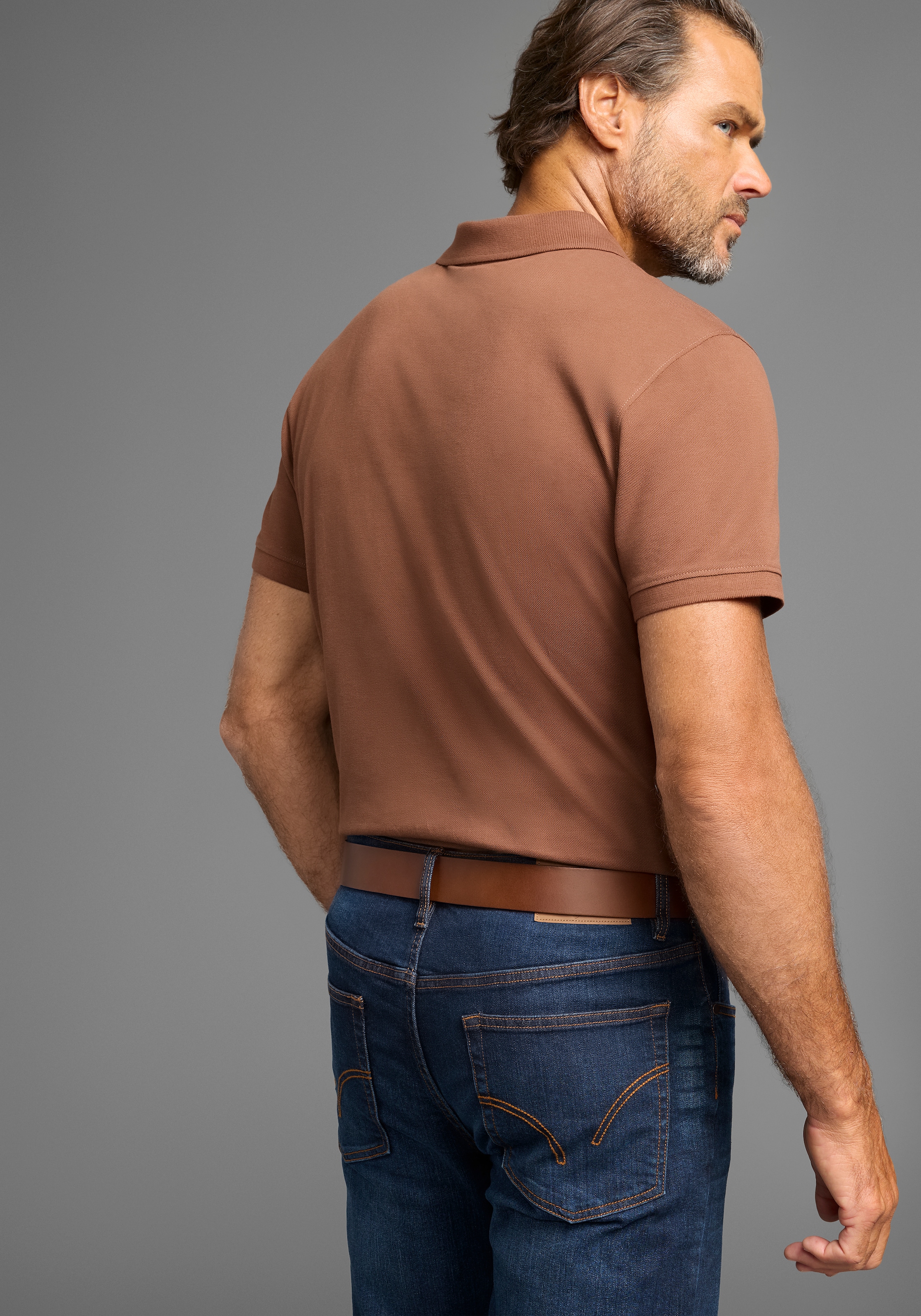 Man's World Koppelgürtel, mit zeitloser mattsilberne Koppelschließe bis Gr. 135 - NEW