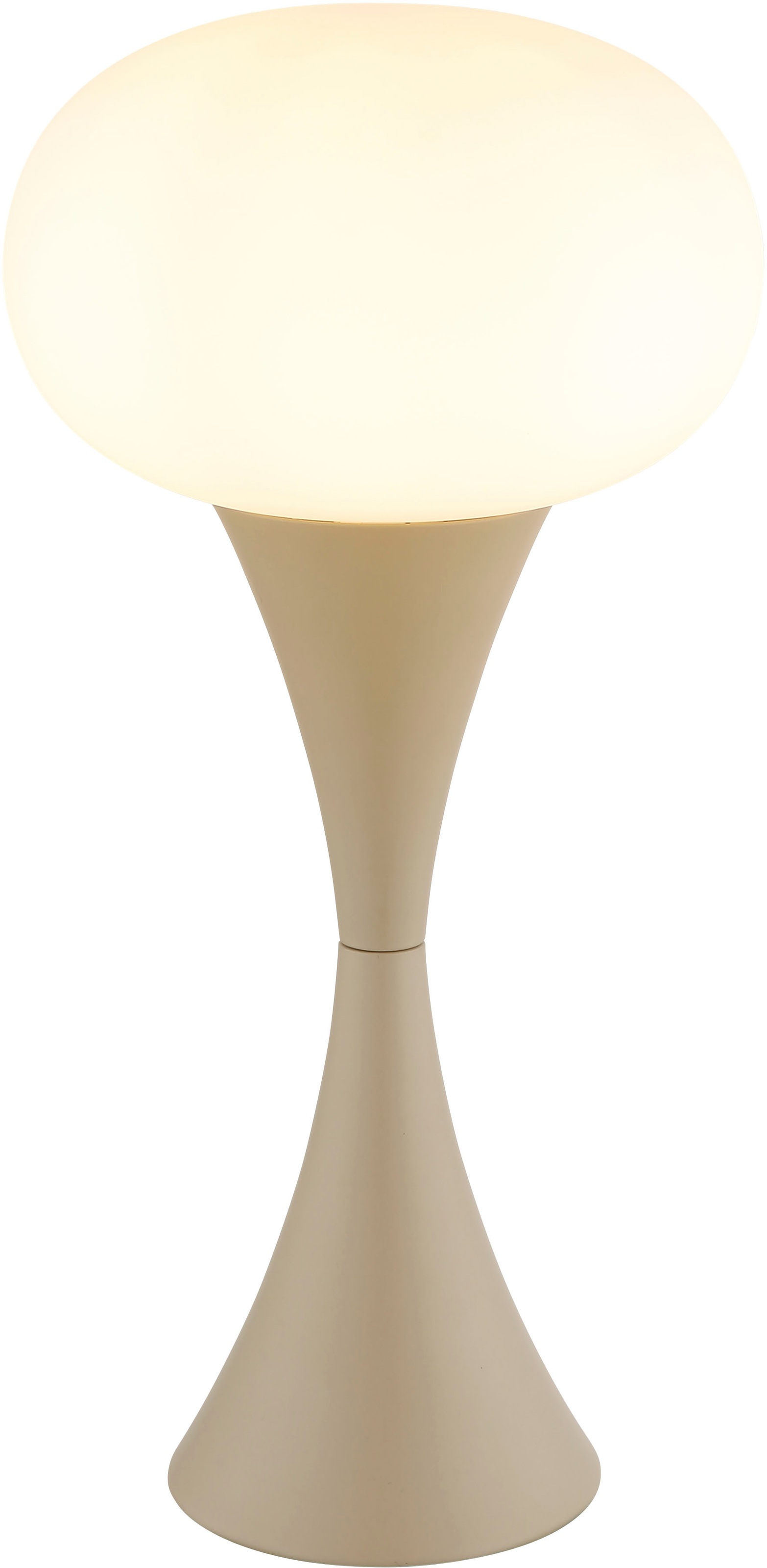 GLOBO LIGHTING Tischleuchte »LULA« E14 1 Stk. Tischlampe Nachttischlampe Deko-Tischleuchte Schlafzimmer sandfarben matt