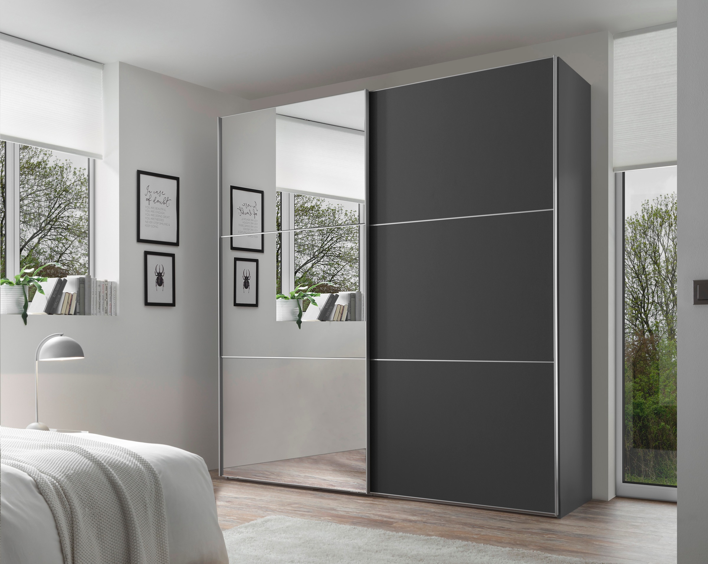 STAUD Schwebetürenschrank »Includo, Made in Germany«, vier verschiedene Ausstattungsvarianten