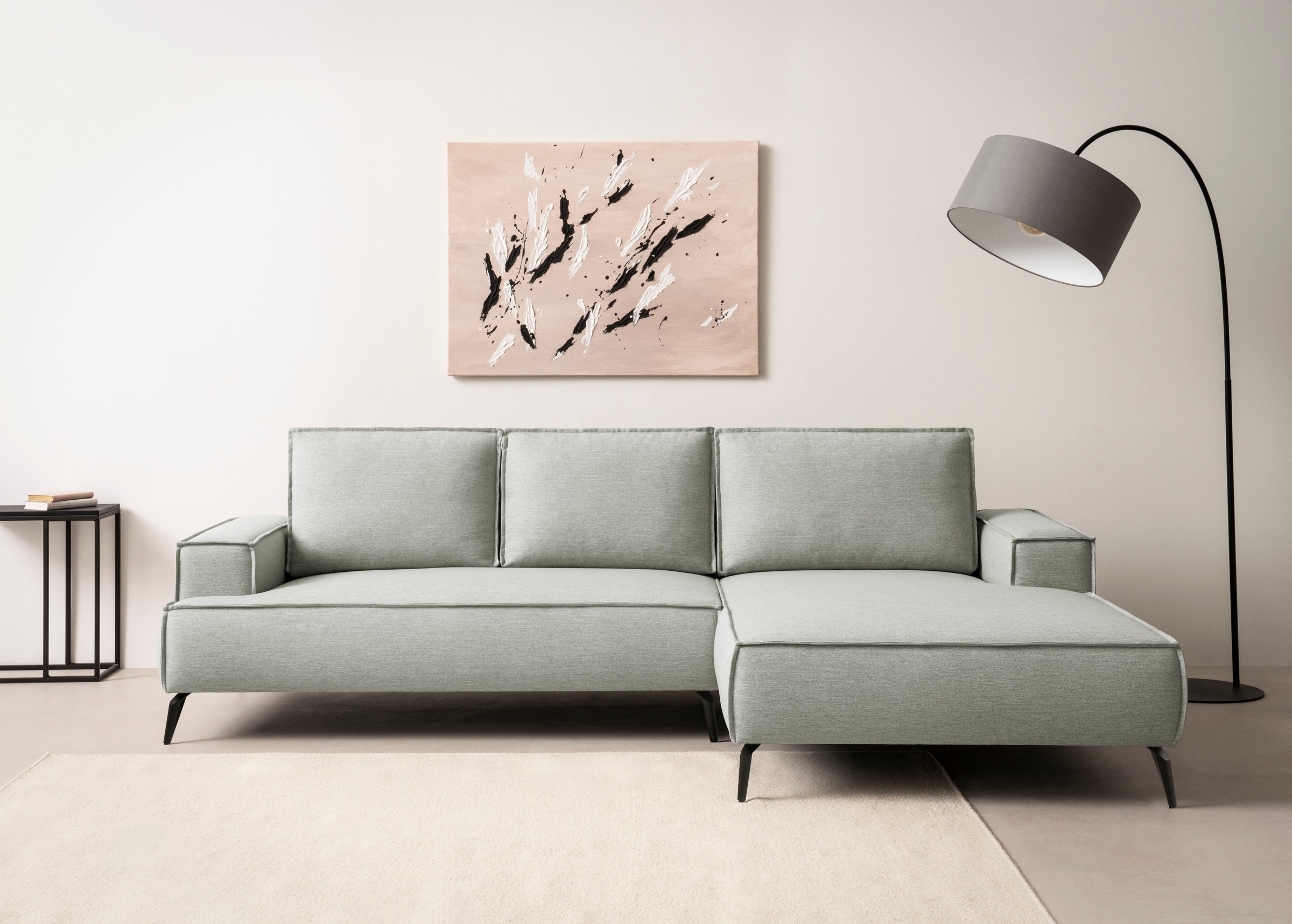 Home affaire Ecksofa »TVINNU, L-Form, 275cm, in Cord und Leinenoptik« wahlw günstig online kaufen