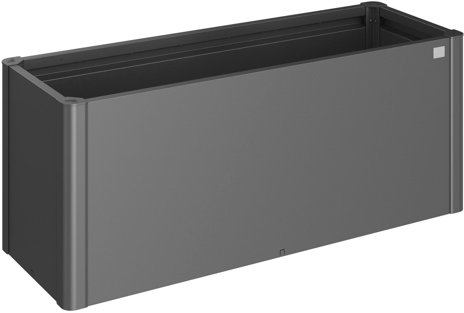BIOHORT Hochbeet »BELVEDERE midi 1, 5x0, 5; verschiedene Farben« 152x53x61 cm, extrem langlebig, aus Metall dunkelgrau-metallic