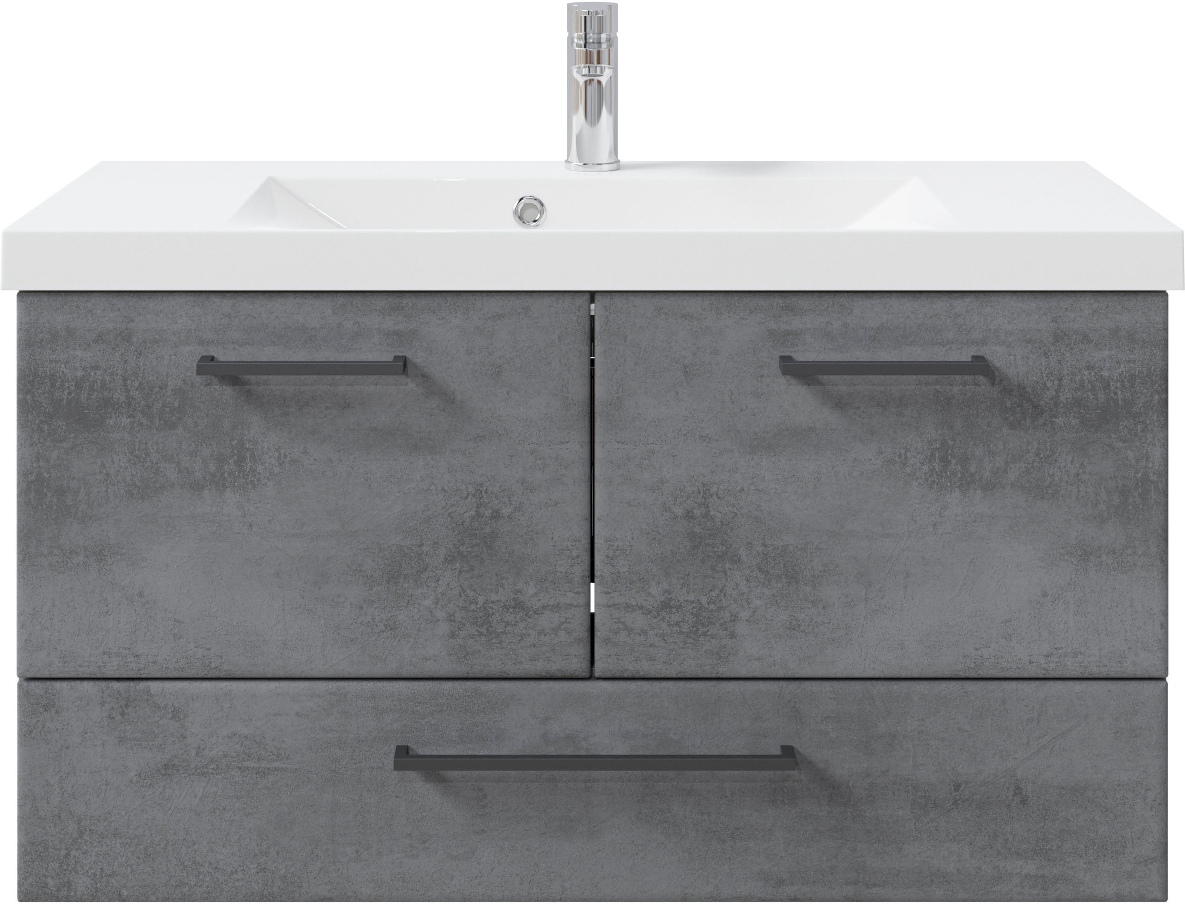 Saphir Badmöbel-Set »Quickset 945 Mineralmarmor-Waschtisch mit Unterschrank günstig online kaufen