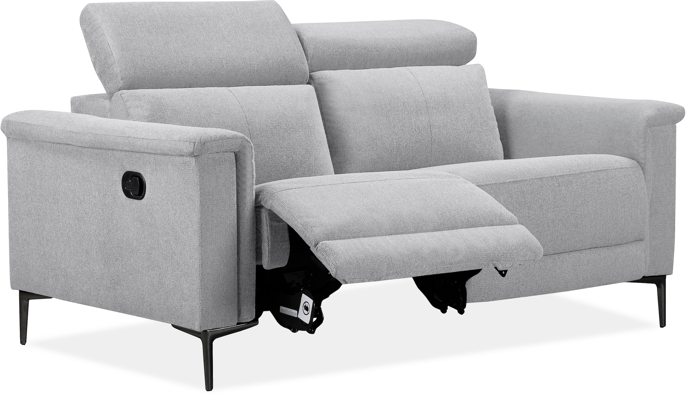 OTTO home 2-Sitzer »Lund, mit Relaxfunktion und Kopfteilverstellung« manuell od. elektrisch (m.USB-C), Echtleder, Kunstleder, Webstoff