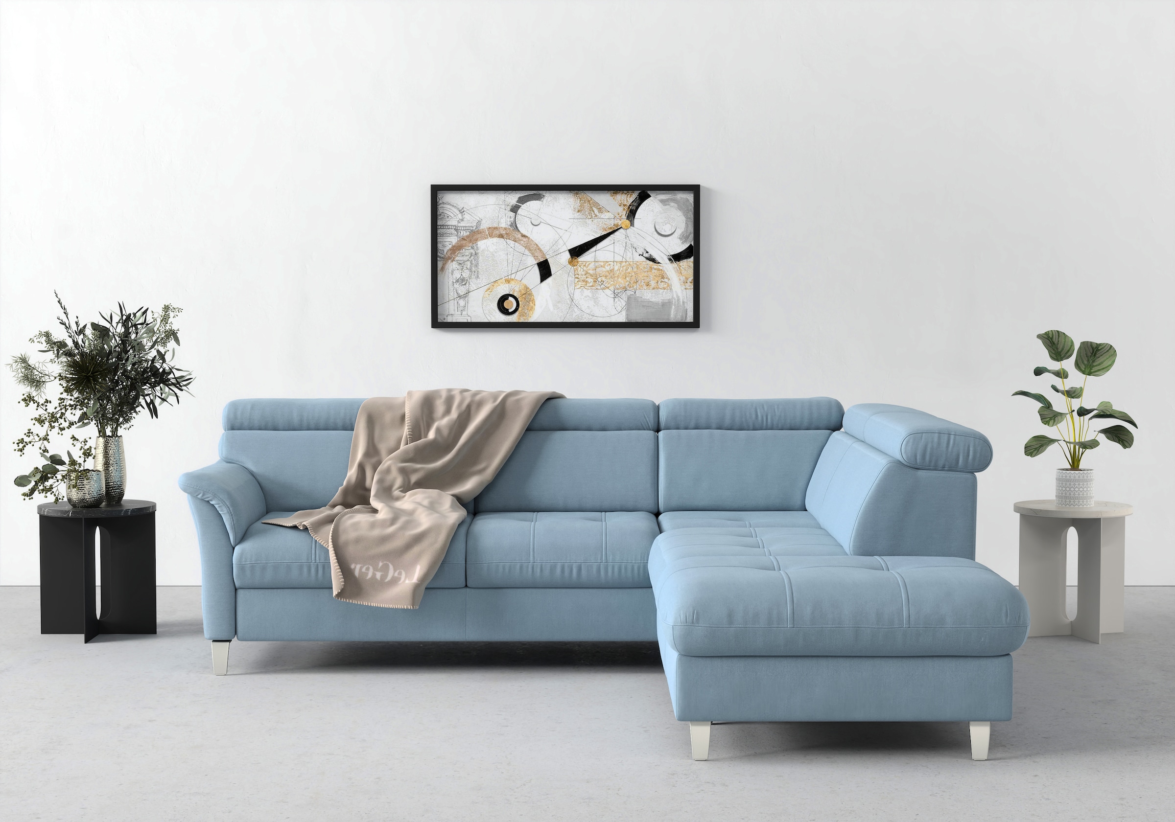 sit&more Ecksofa »Marano L-Form«, inklusive Kopfteilverstellung, wahlweise günstig online kaufen