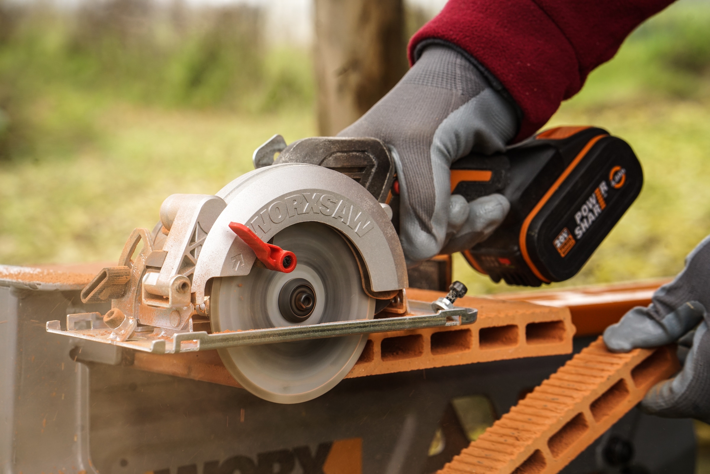 Worx Akku-Handkreissäge »WX531.9 NITRO«, für präzise Schnitte in Holz, Metall, PVC uvm., ohne Akku & Ladegerät
