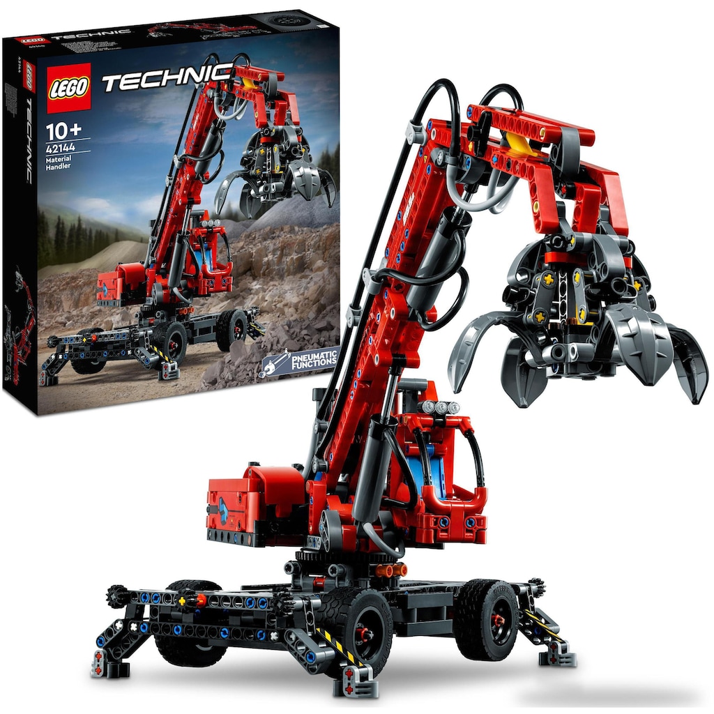 LEGO® Konstruktionsspielsteine »Umschlagbagger (42144), LEGO® Technic«, (835 St.), Made in Europe