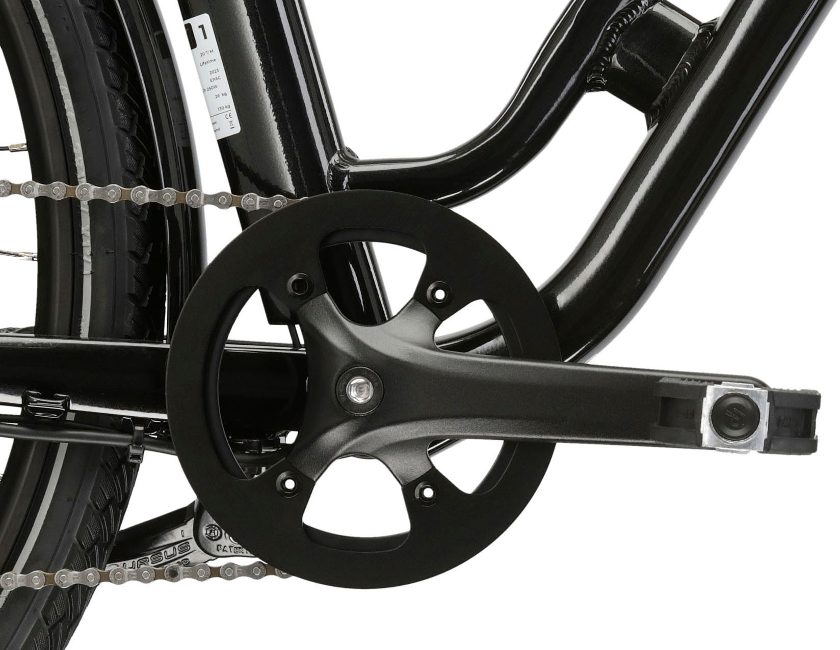 Kross E-Bike »E-Citybike Sentio Hybrid 1.0 28 Zoll schwarz«, 8 Gang, microSHIFT, M26S, Heckmotor 250 W